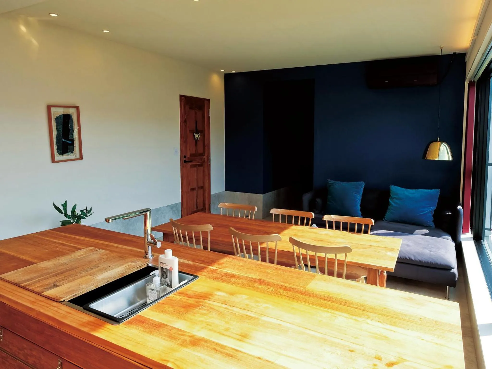 Living room in CHULAX OKINAWA YOMITAN【Designer Condominium Hotel】