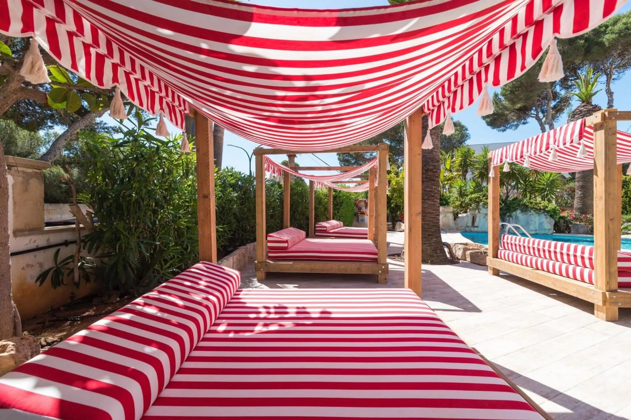 Patio, Bed in Villa Piccola by Cassai