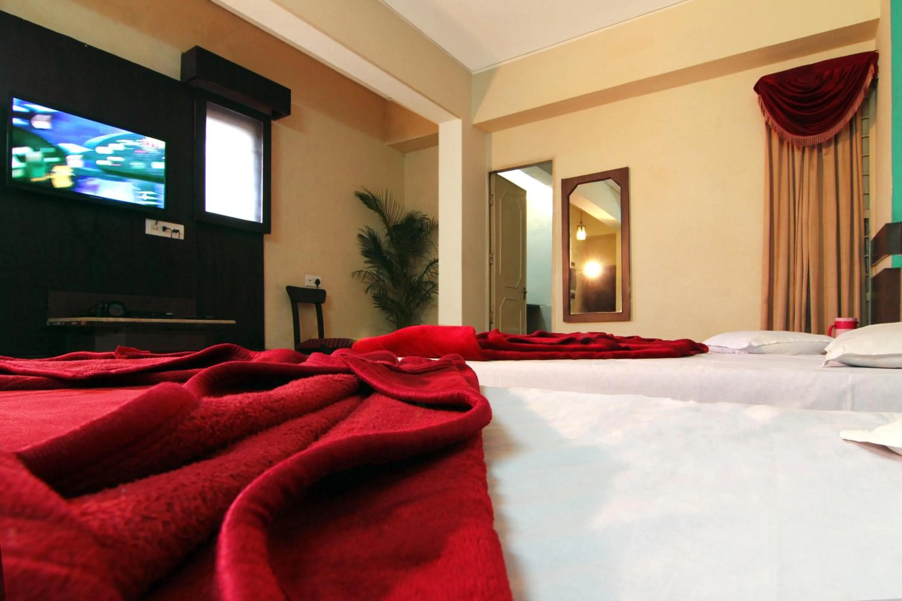 TV and multimedia, Bed in Hotel The Shagun