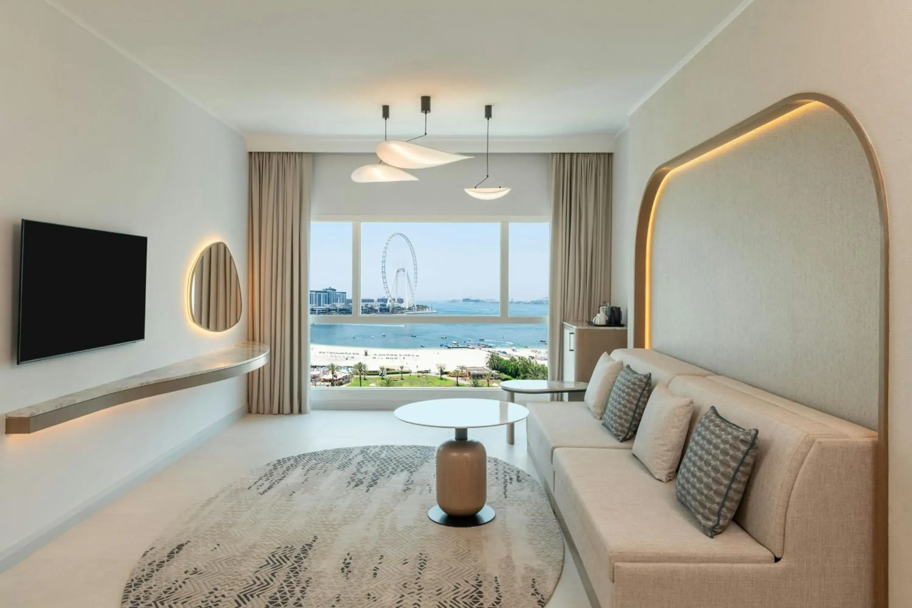 Club King JBR View Room with Balcony - Including Lounge Access with Afternoon Tea, Evening Cocktail Hours, Soft Refreshments & Canapes, Private beach Access in Sheraton Jumeirah Beach Resort Club King JBR View Room with Balcony - Including Lounge Access with Afternoon Tea, Evening Cocktail Hours, Soft Refreshments & Canapes, Private beach Access in Sheraton Jumeirah Beach Resort