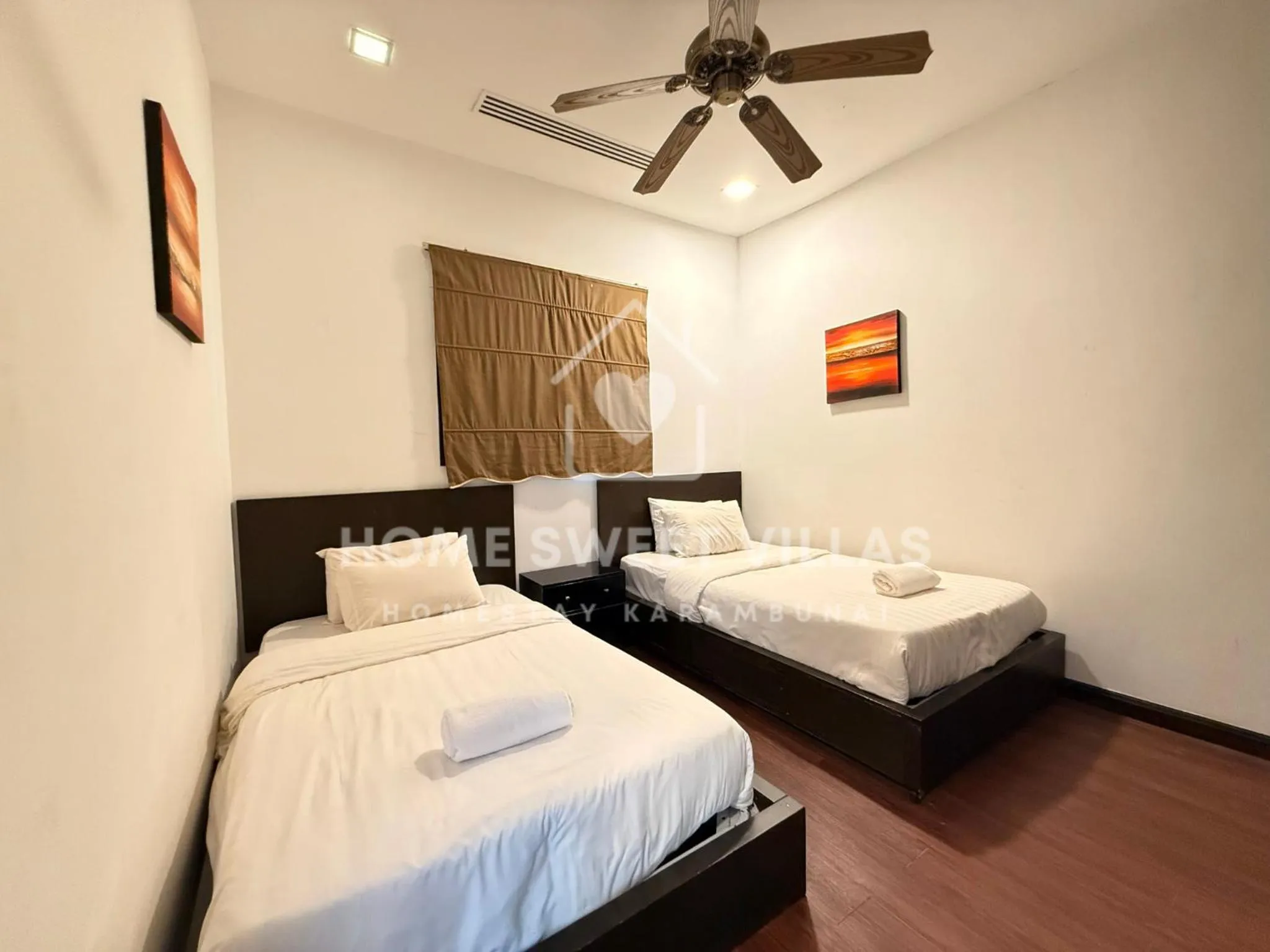 Bedroom, Bed in Home Sweet Villas, Karambunai