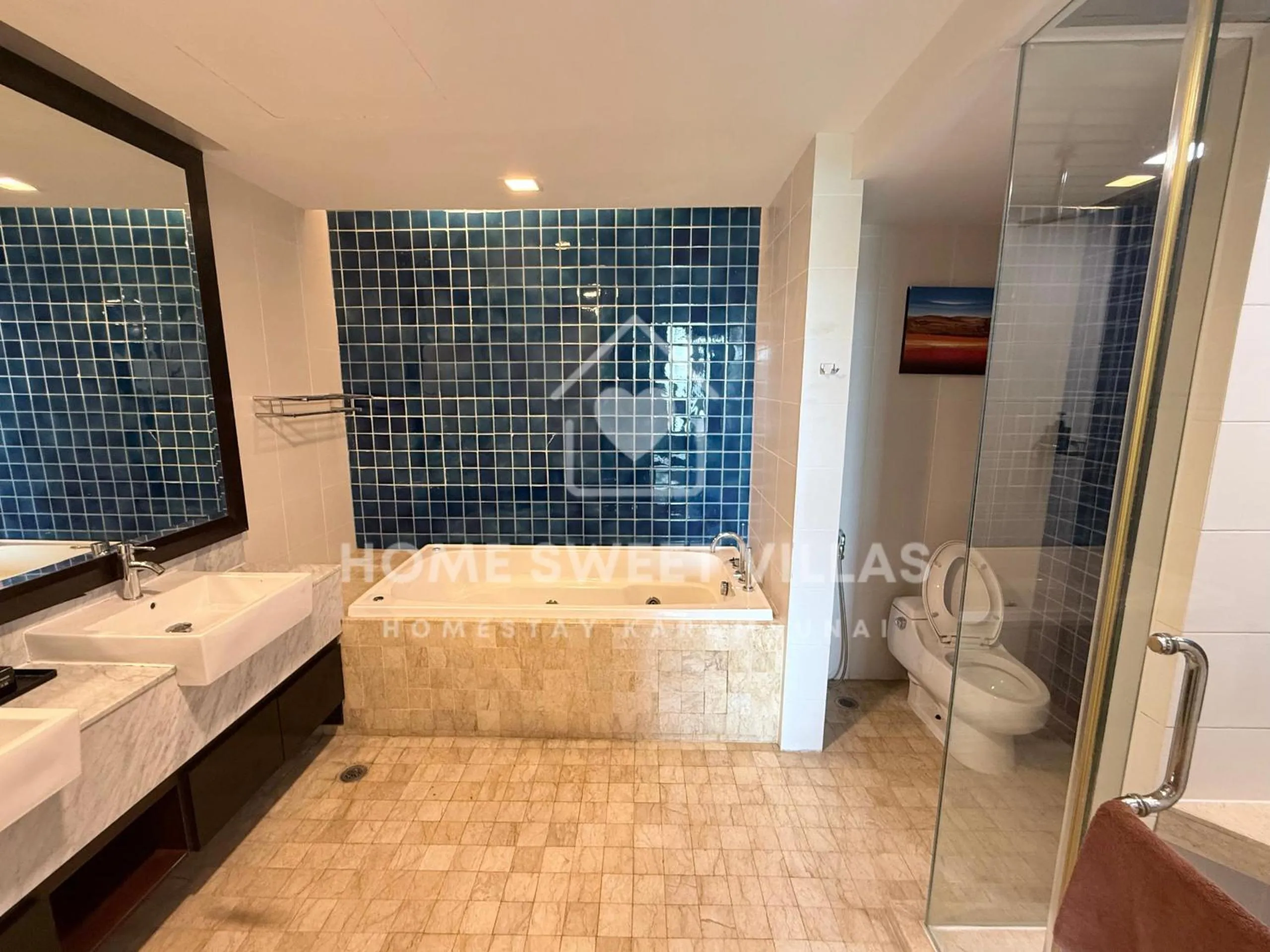 Shower, Bed in Home Sweet Villas, Karambunai