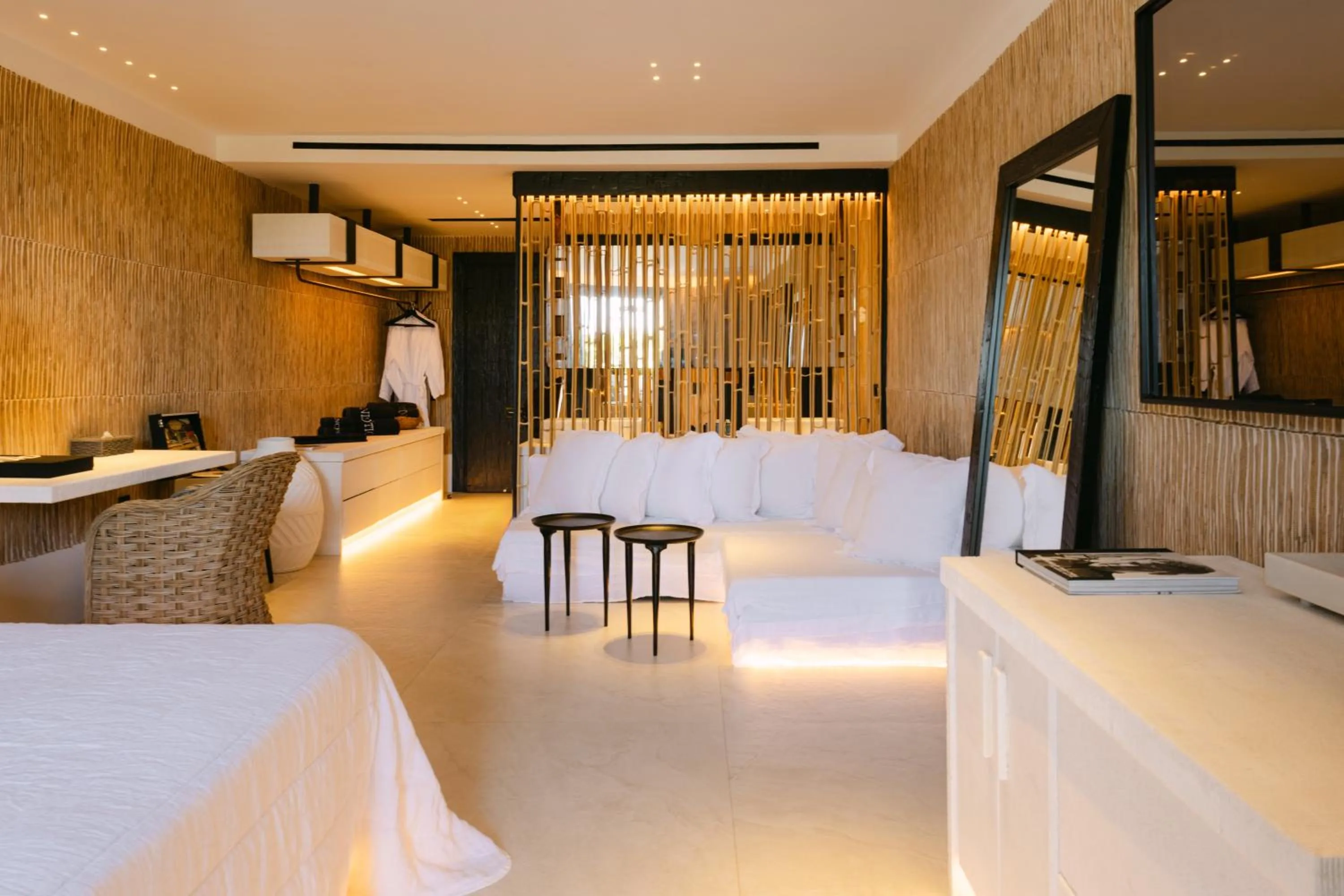 Bedroom, Bed in Myconian O, a Member of Design Hotels