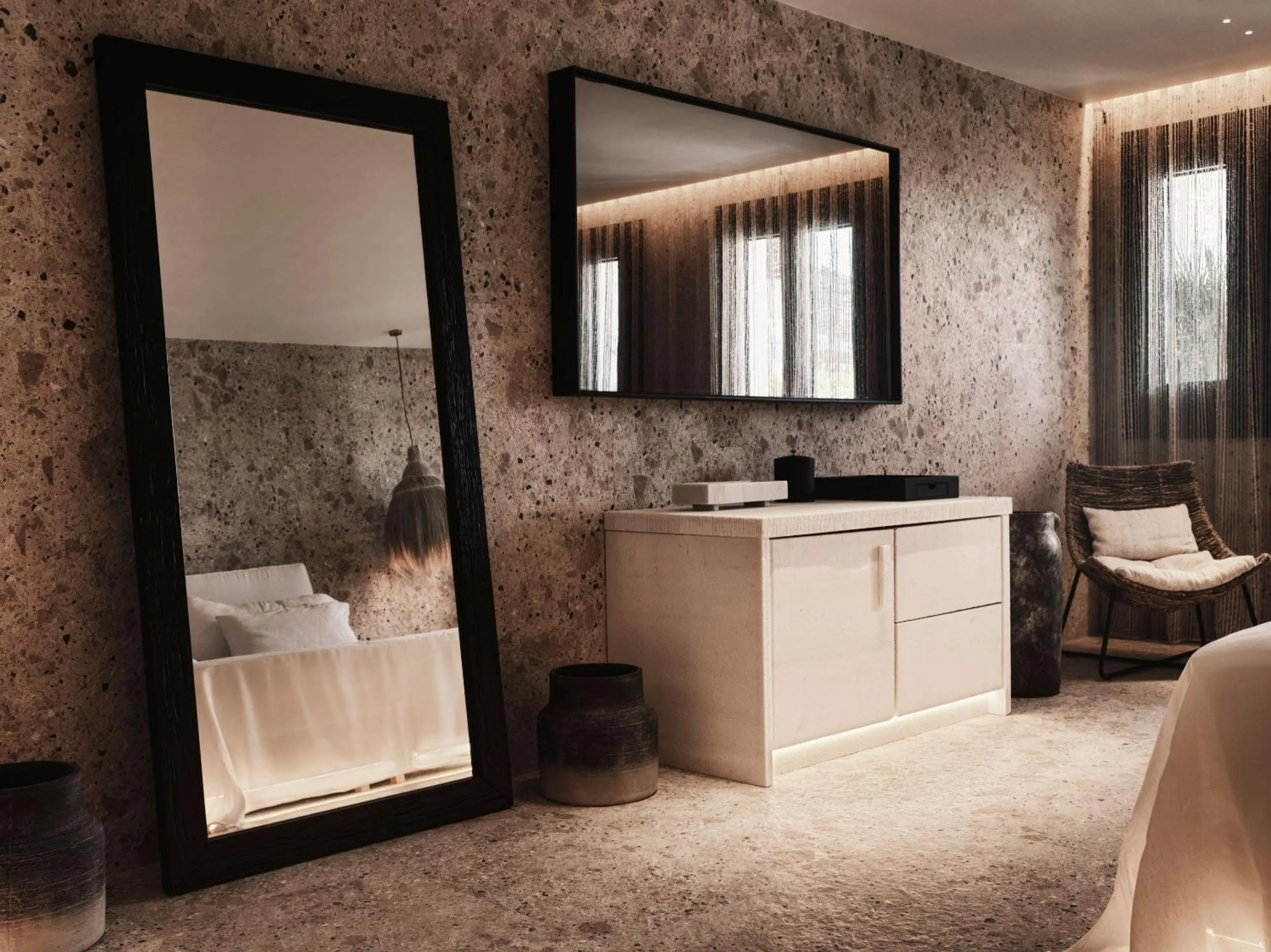 Bedroom in Myconian O, a Member of Design Hotels