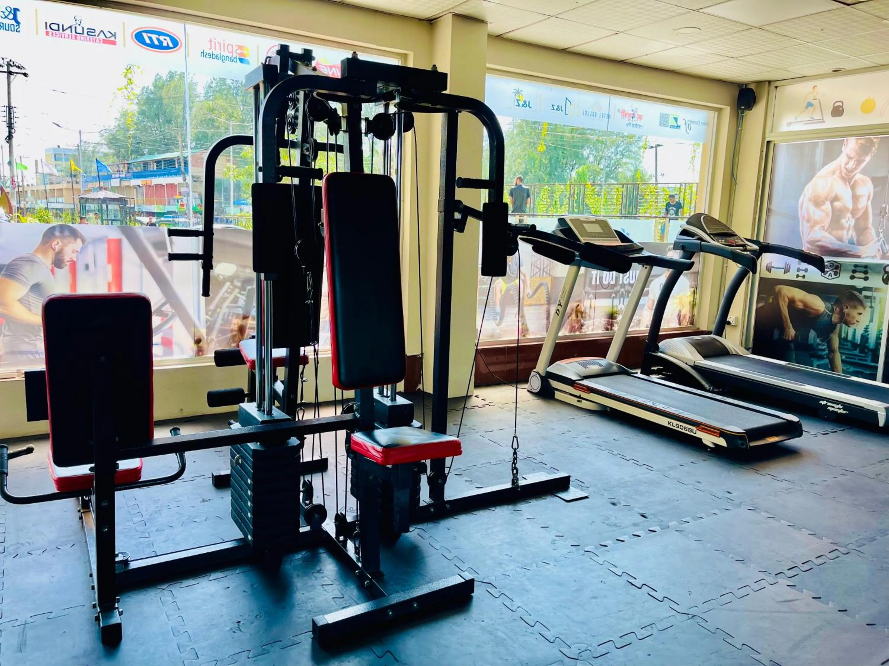 Fitness centre/facilities in Hotel Kollol by J&Z Group