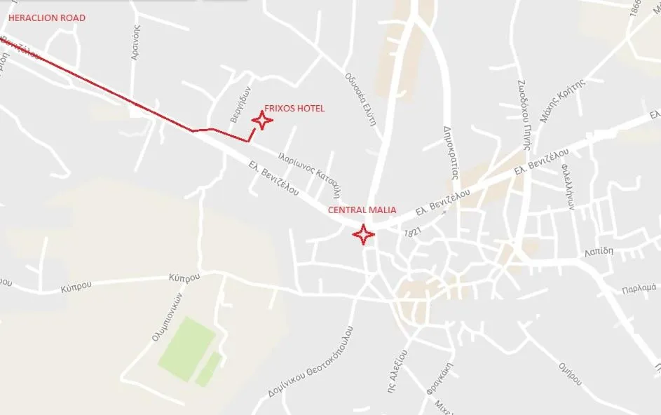 Bird's eye view in Frixos Hotel