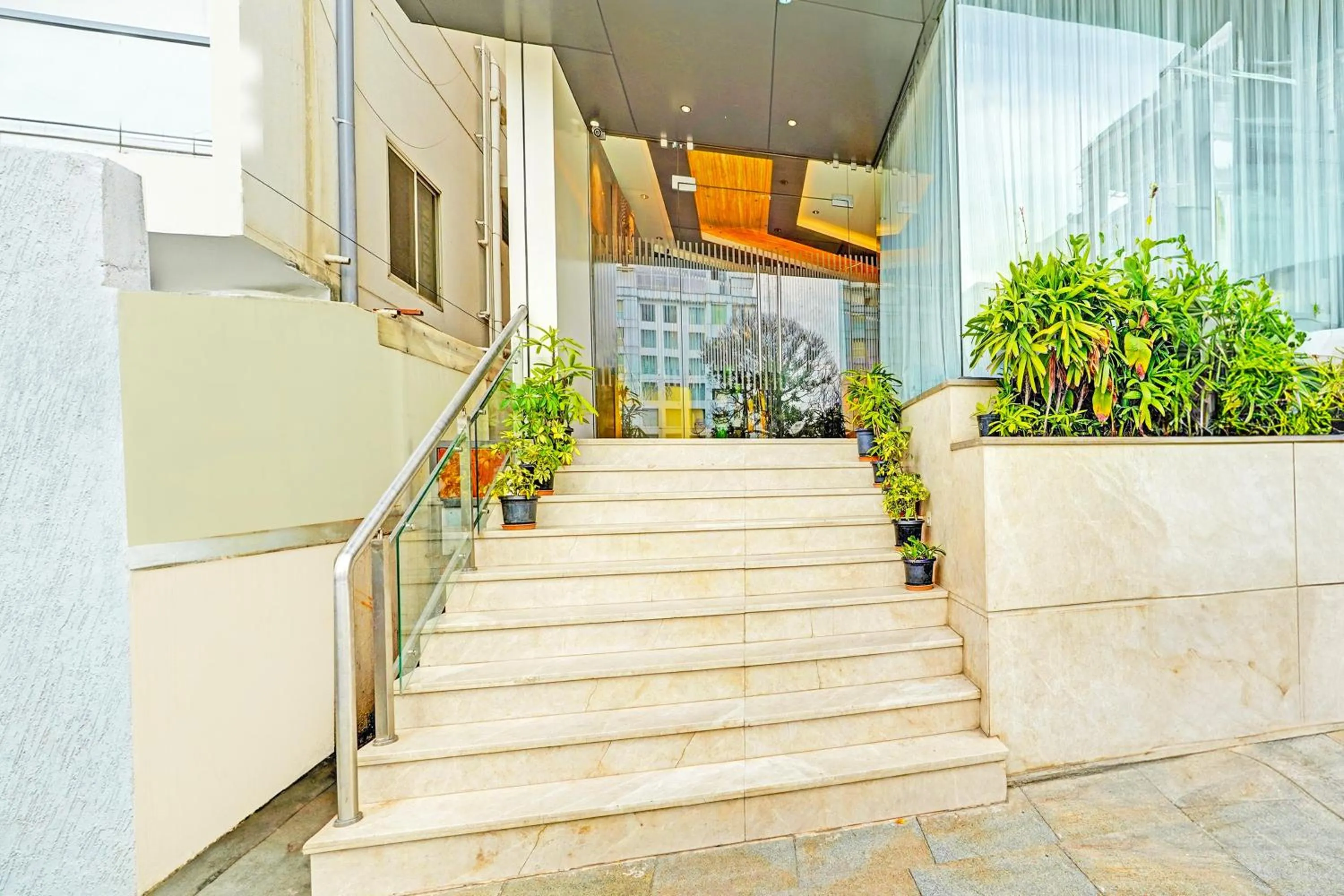 Facade/entrance in Super Townhouse Indiranagar Formerly Leela Park Domlur