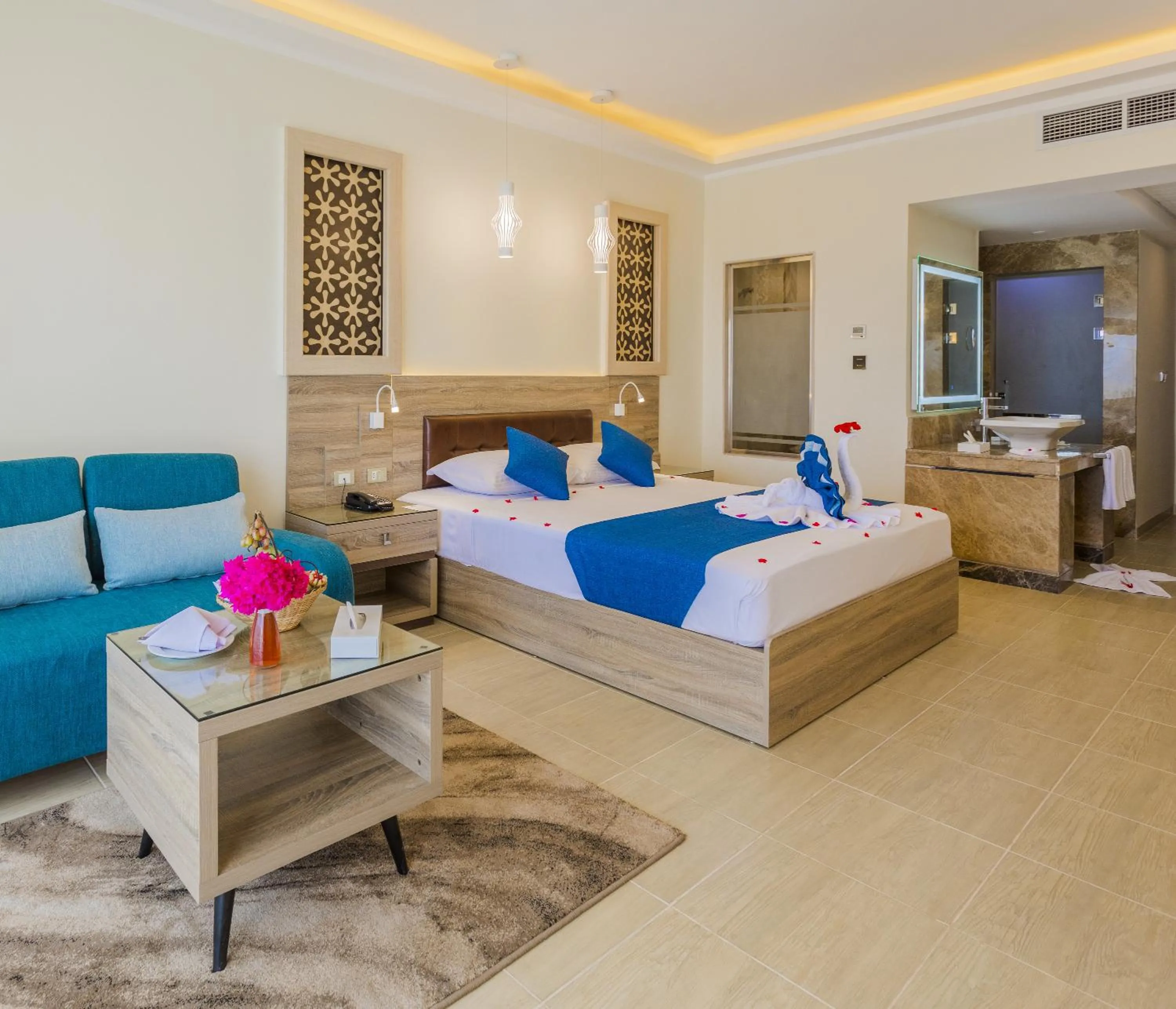 Bedroom, Bed in Fantazia Resort Marsa Alam