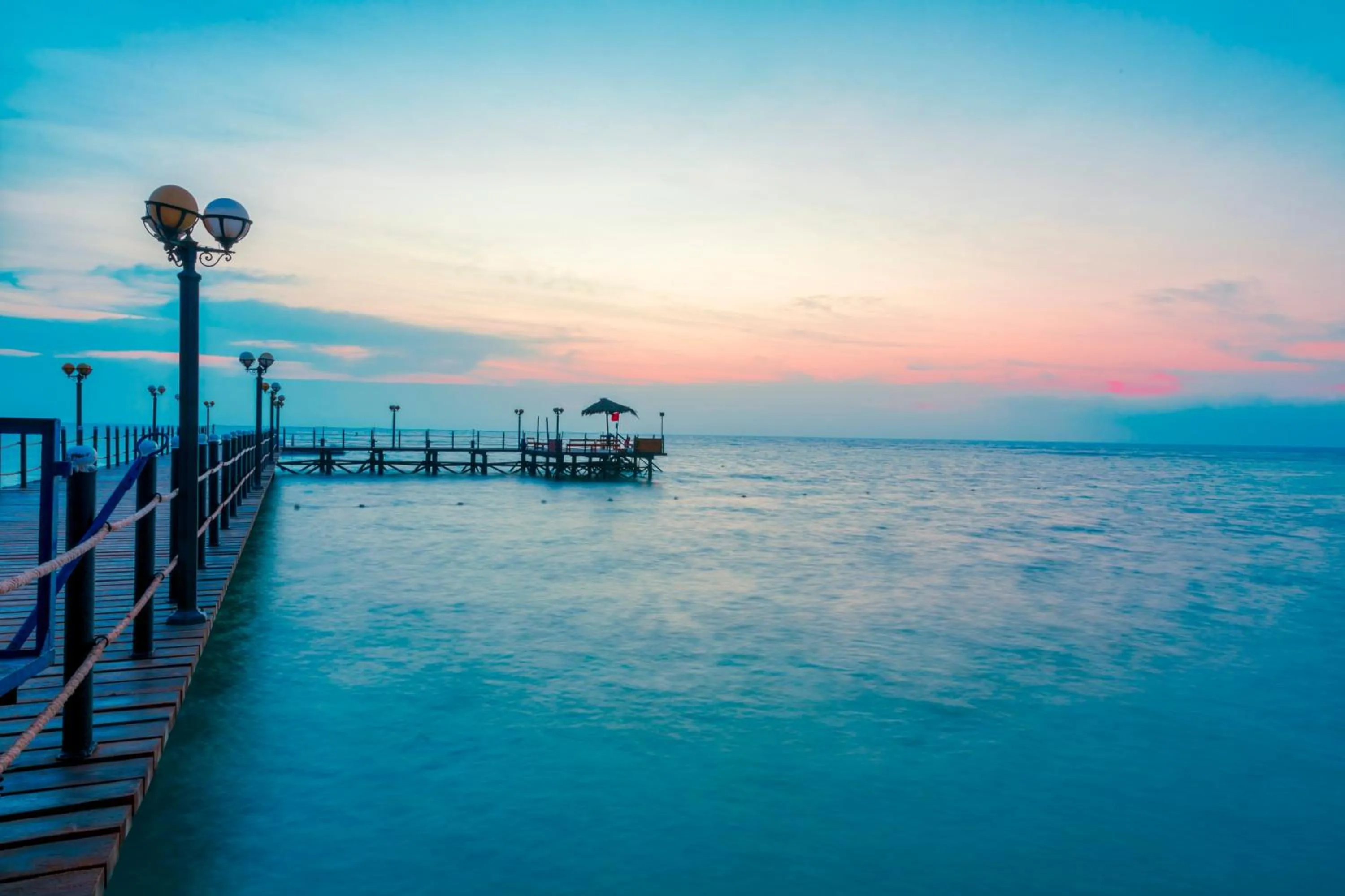 Sunset in Fantazia Resort Marsa Alam