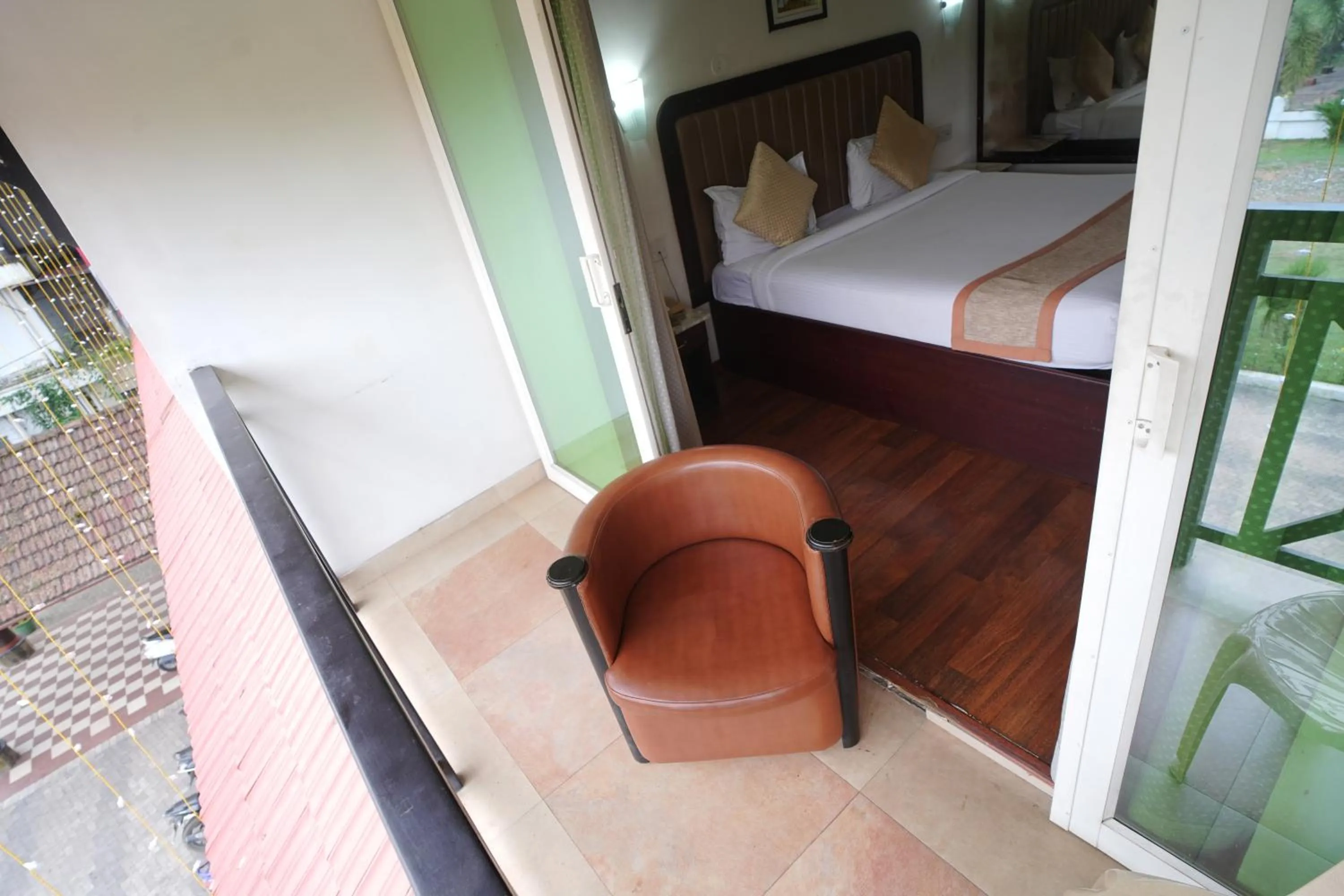 Balcony/Terrace, Bed in AQUARIA THE BOUTIQUE RESORT