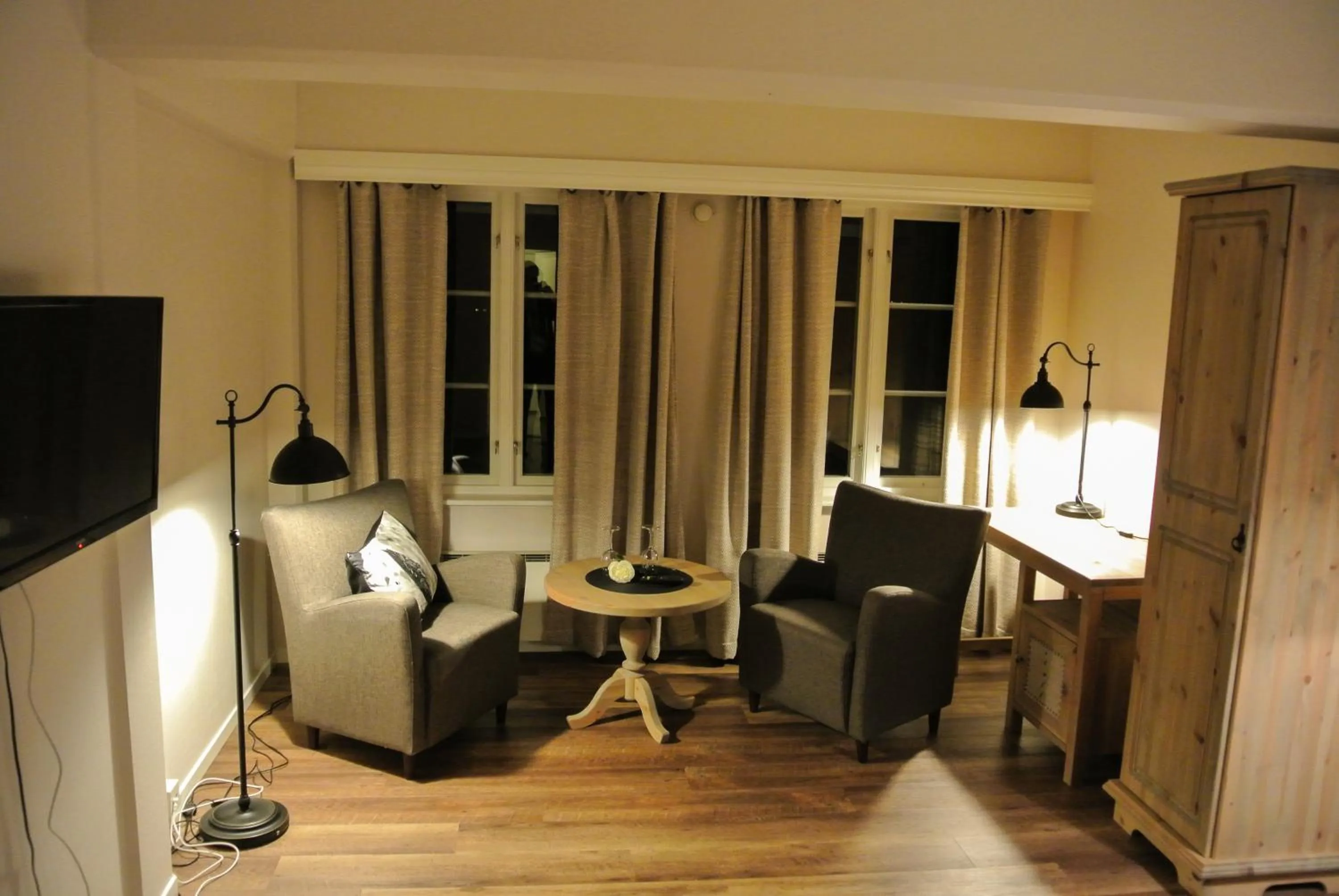 Seating area in Dale-Gudbrands Gard by Frich`s