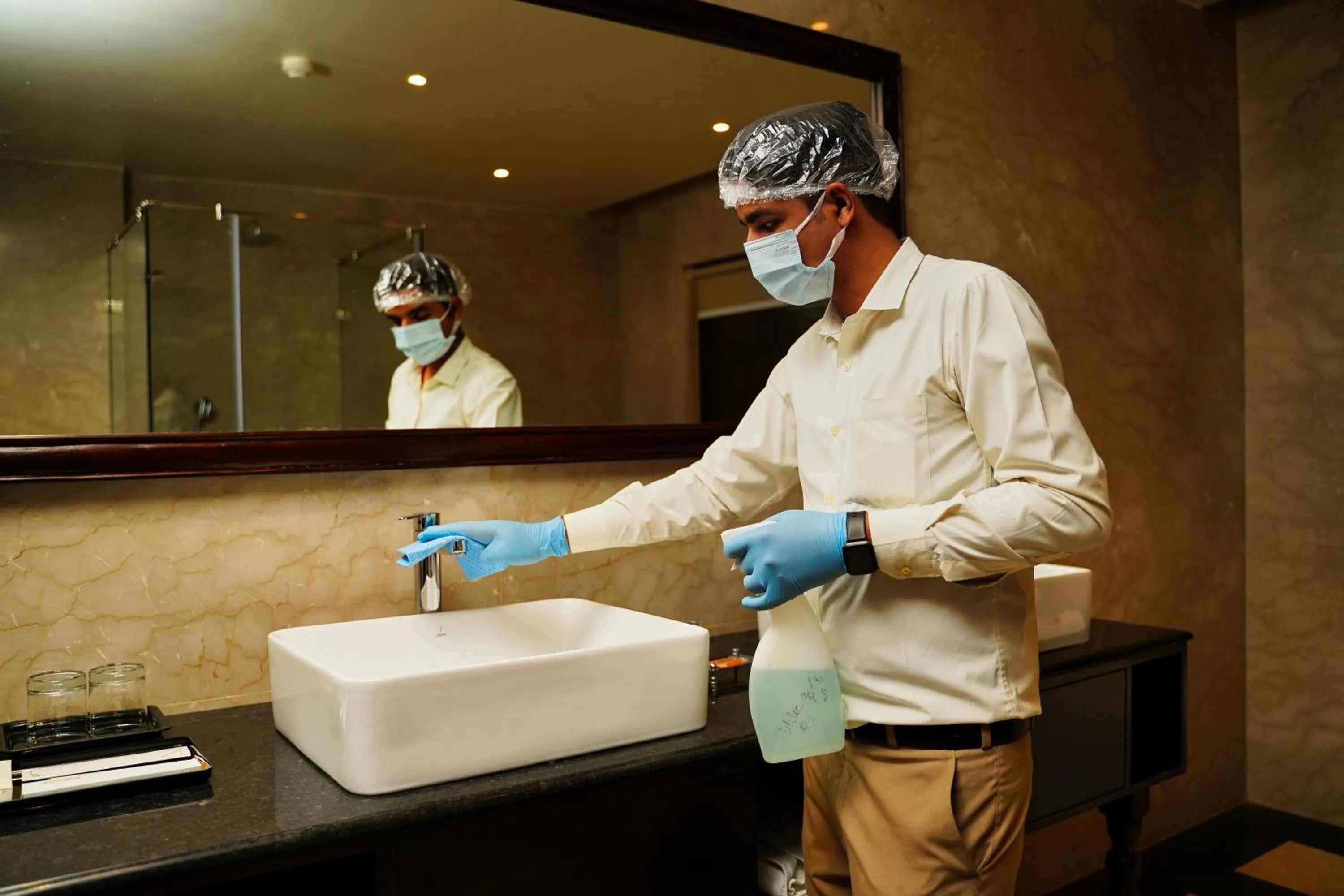 Staff in Sahdev Bagh