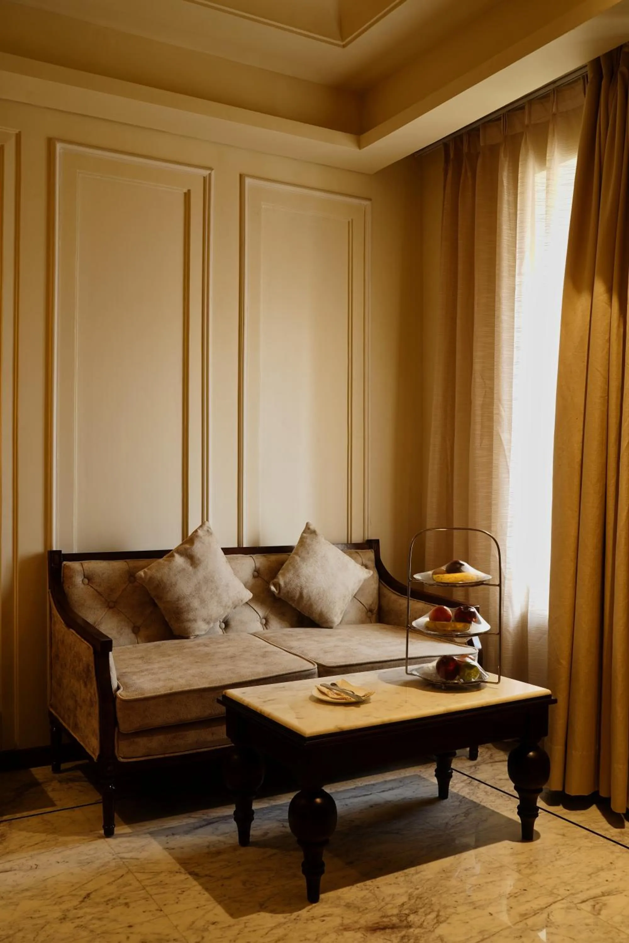 Seating area in Sahdev Bagh