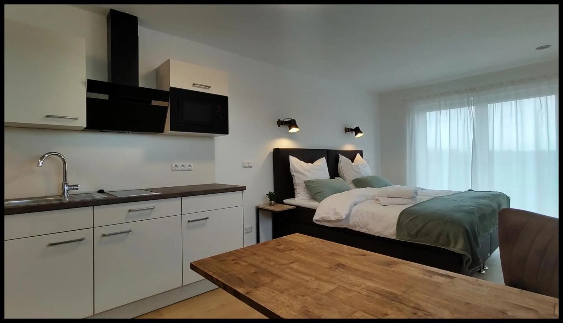 Photo of the whole room, Bed in Fernweg Apartments