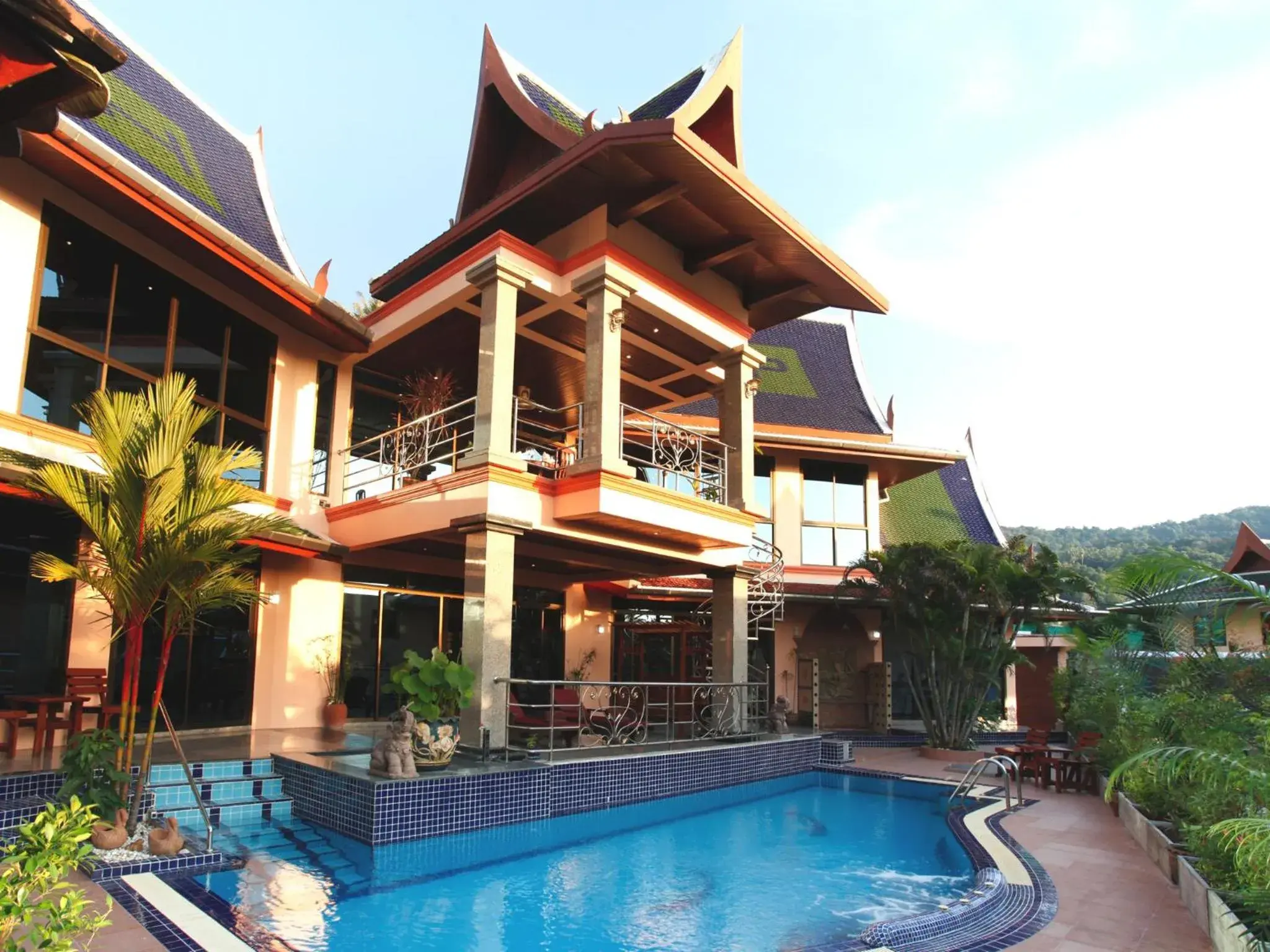 Four-Bedroom Thai Style Luxury Villa with Private Pool in Kata Sea View Villas Four-Bedroom Thai Style Luxury Villa with Private Pool in Kata Sea View Villas