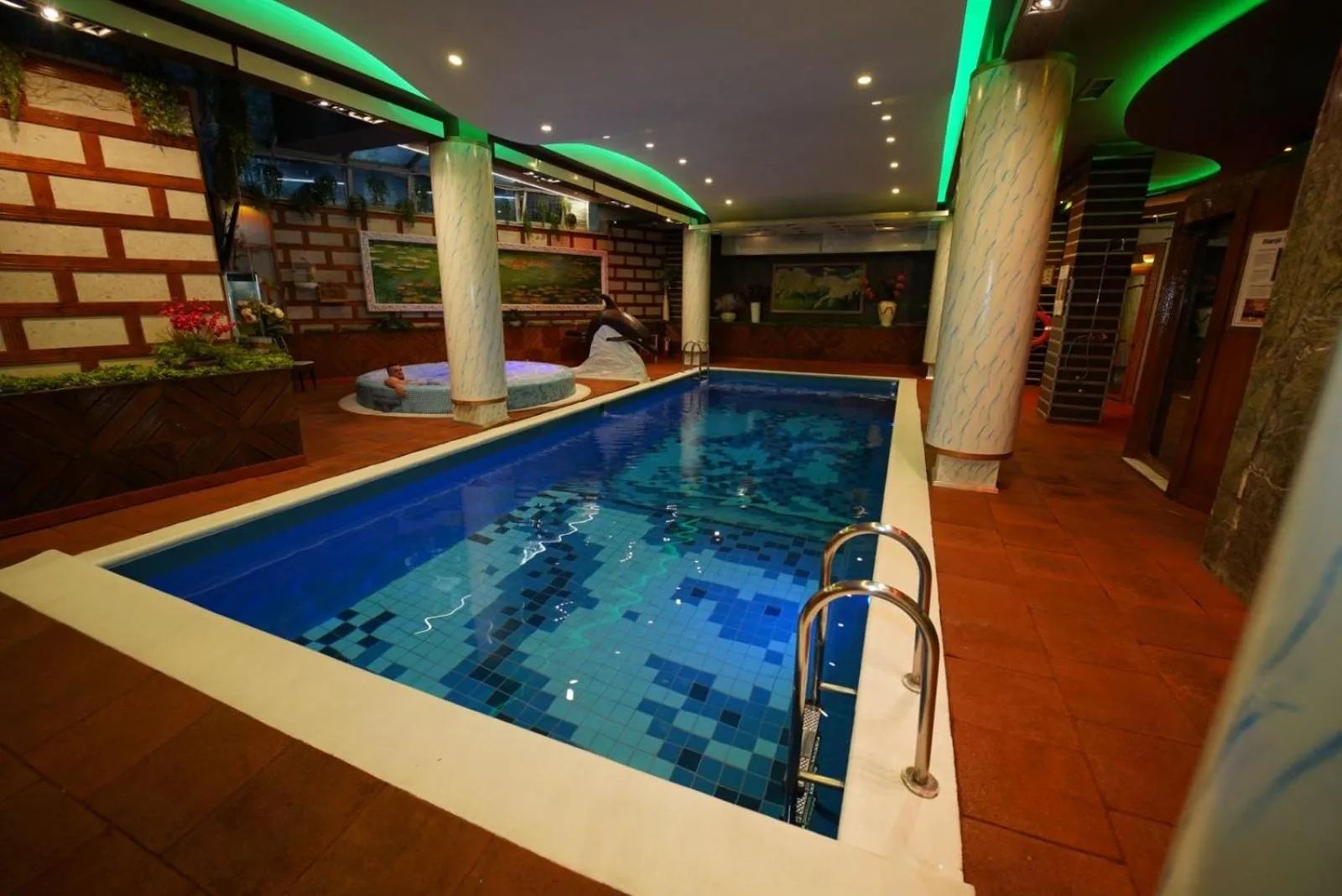 Pool view in Hotel Rosa Blu