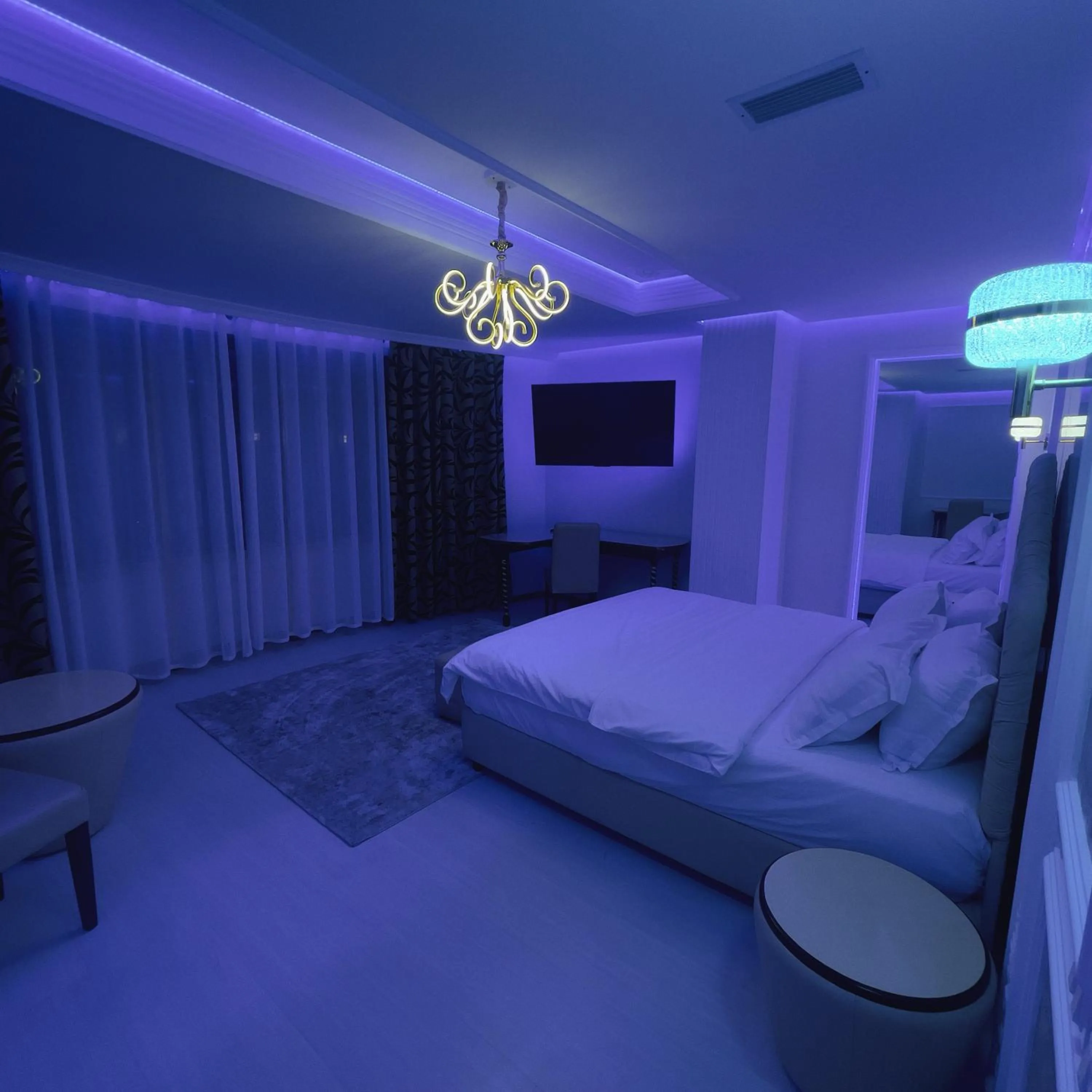 Bed in Hotel Rosa Blu