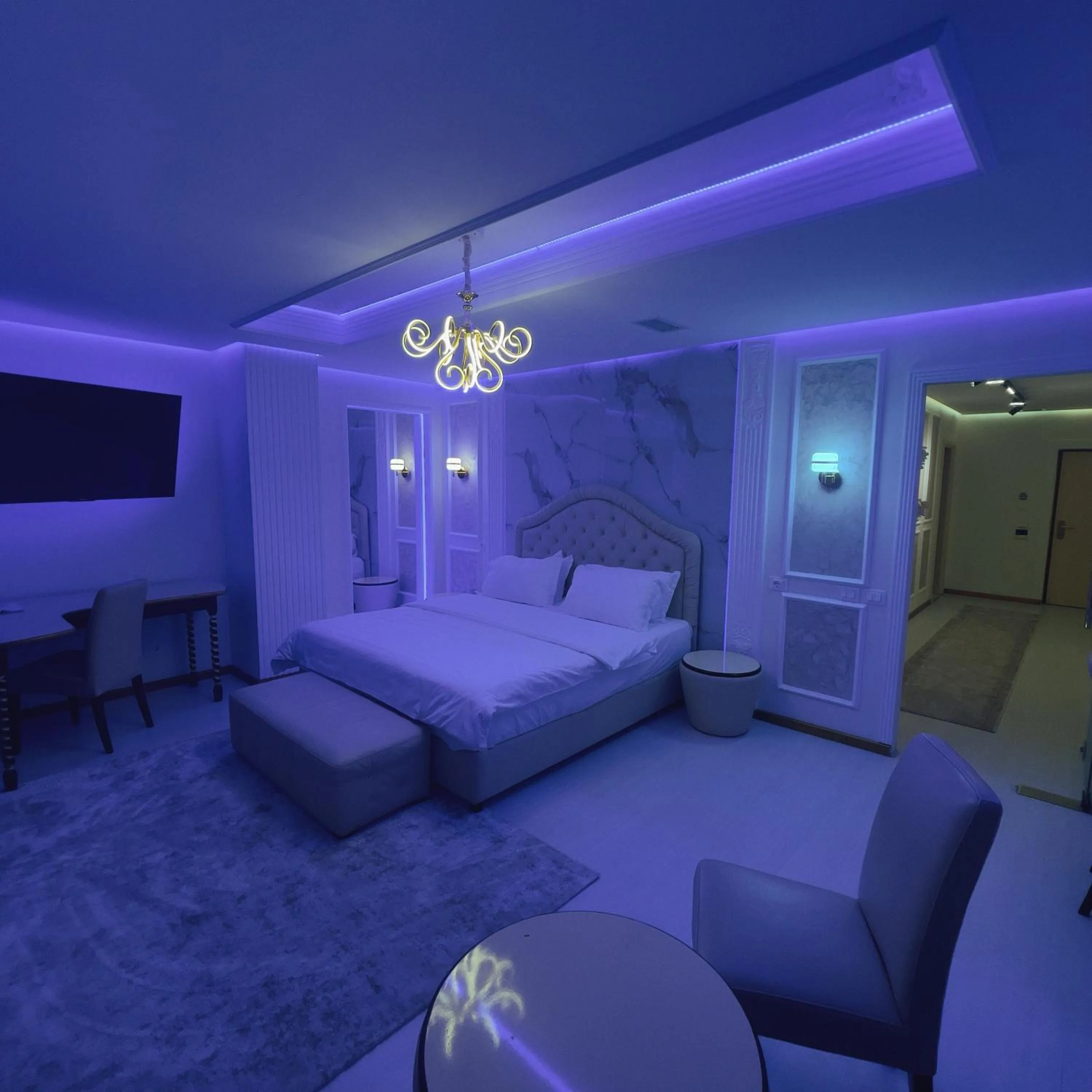 Bed in Hotel Rosa Blu