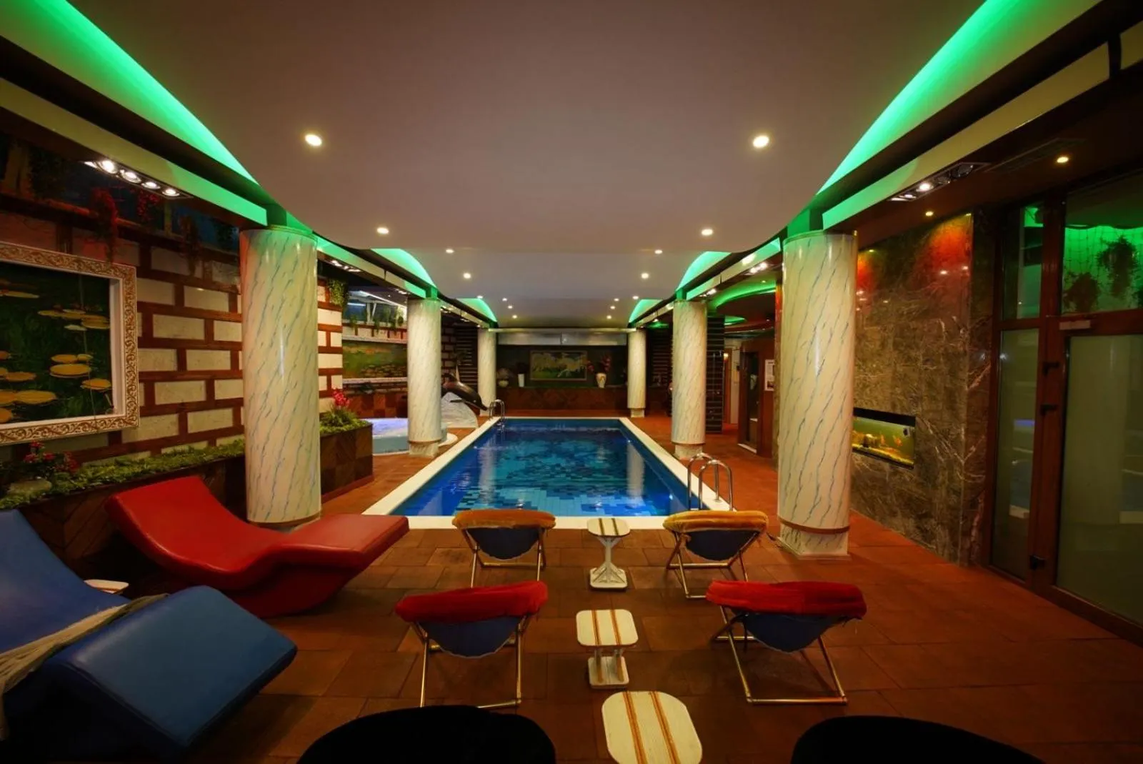 Pool view in Hotel Rosa Blu