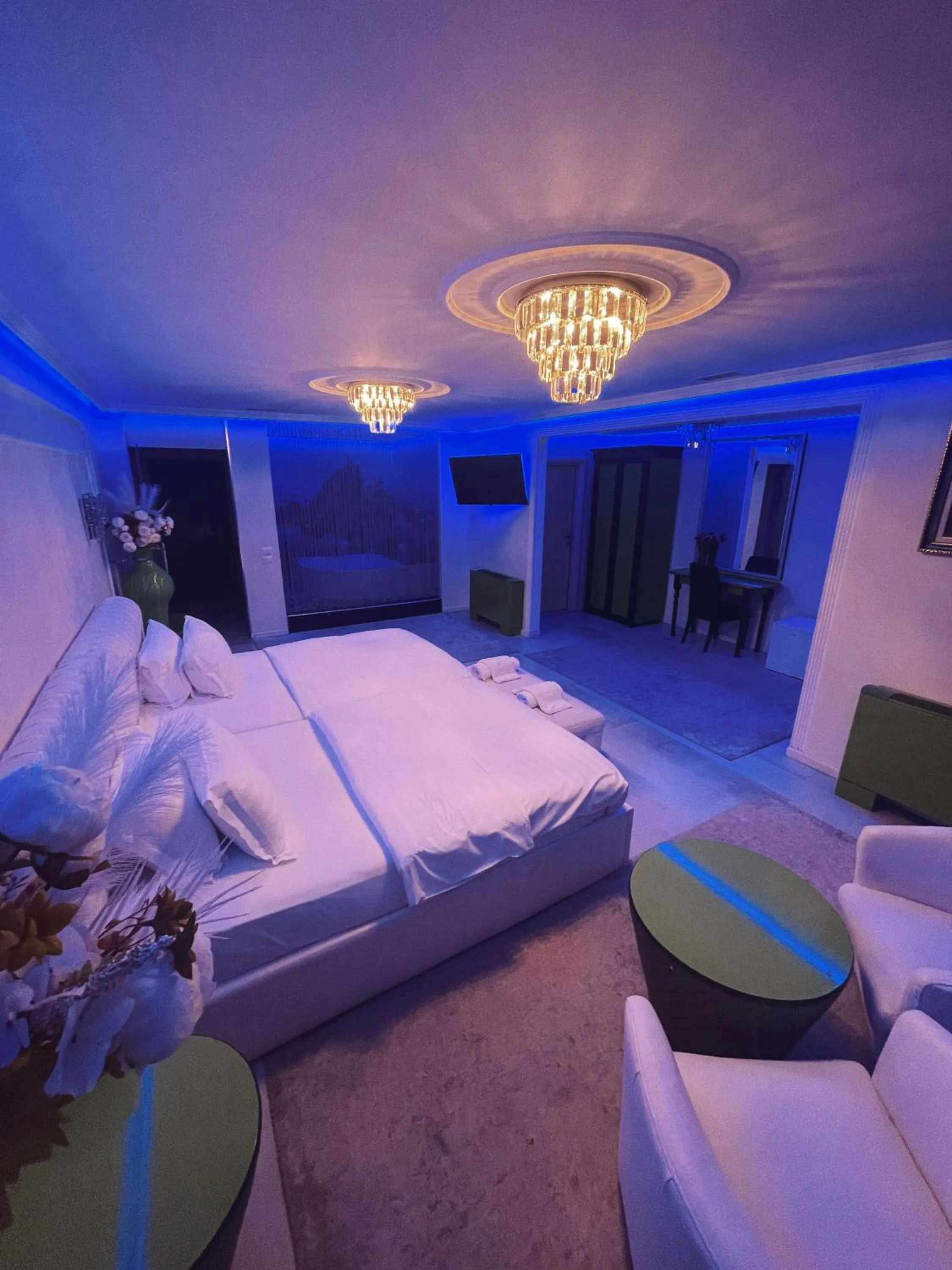 Bed in Hotel Rosa Blu