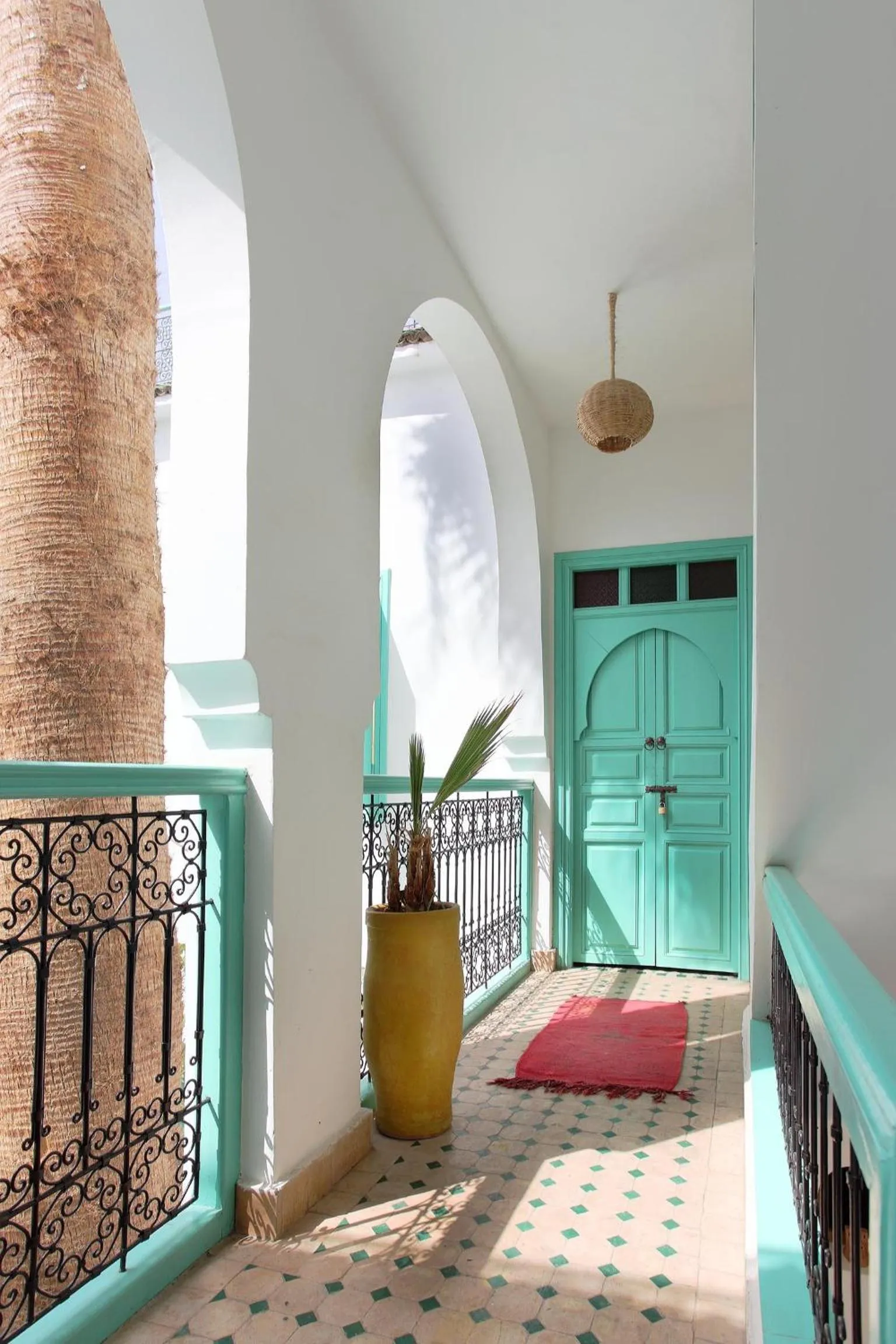 Balcony/Terrace, Bed in Riad Dar Aida