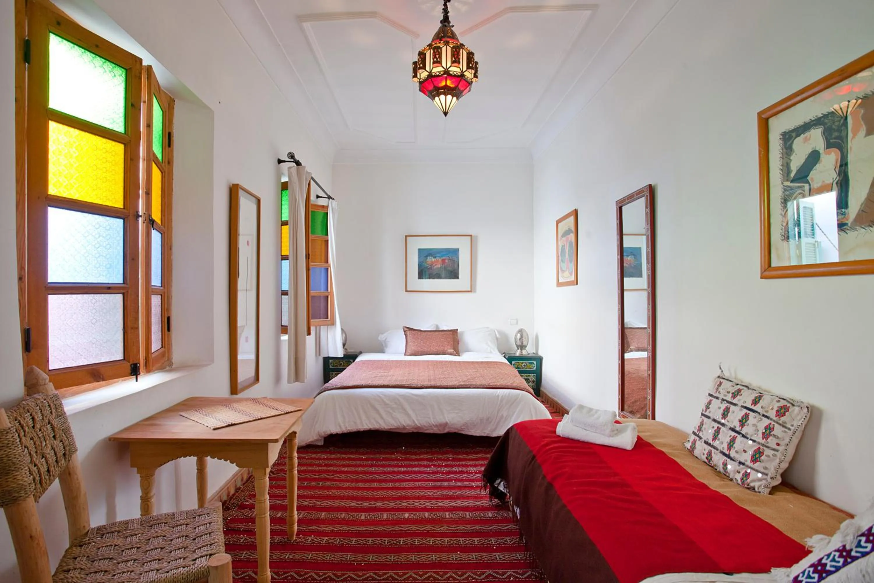 Bed in Riad Dar Aida