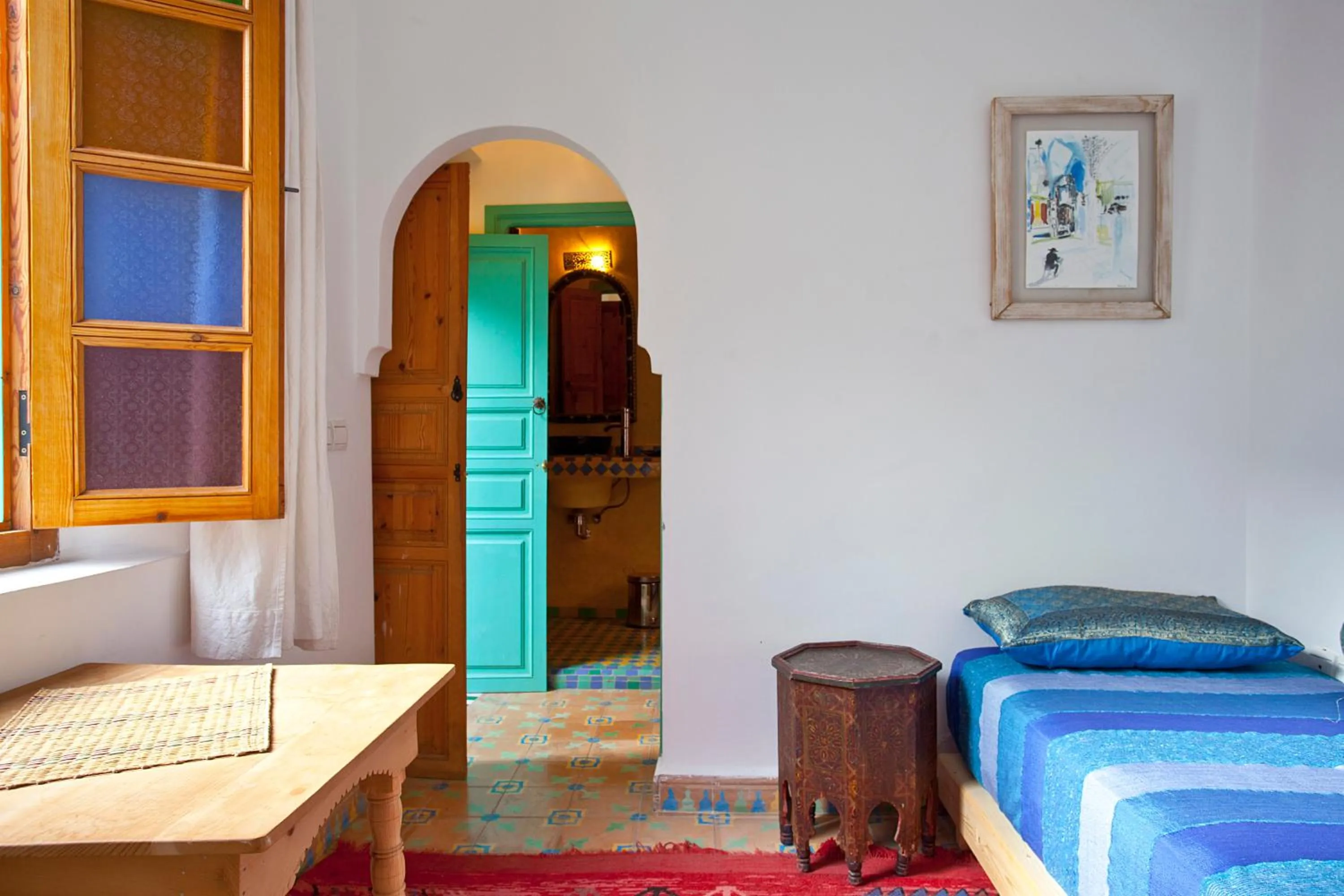 Living room, Bed in Riad Dar Aida