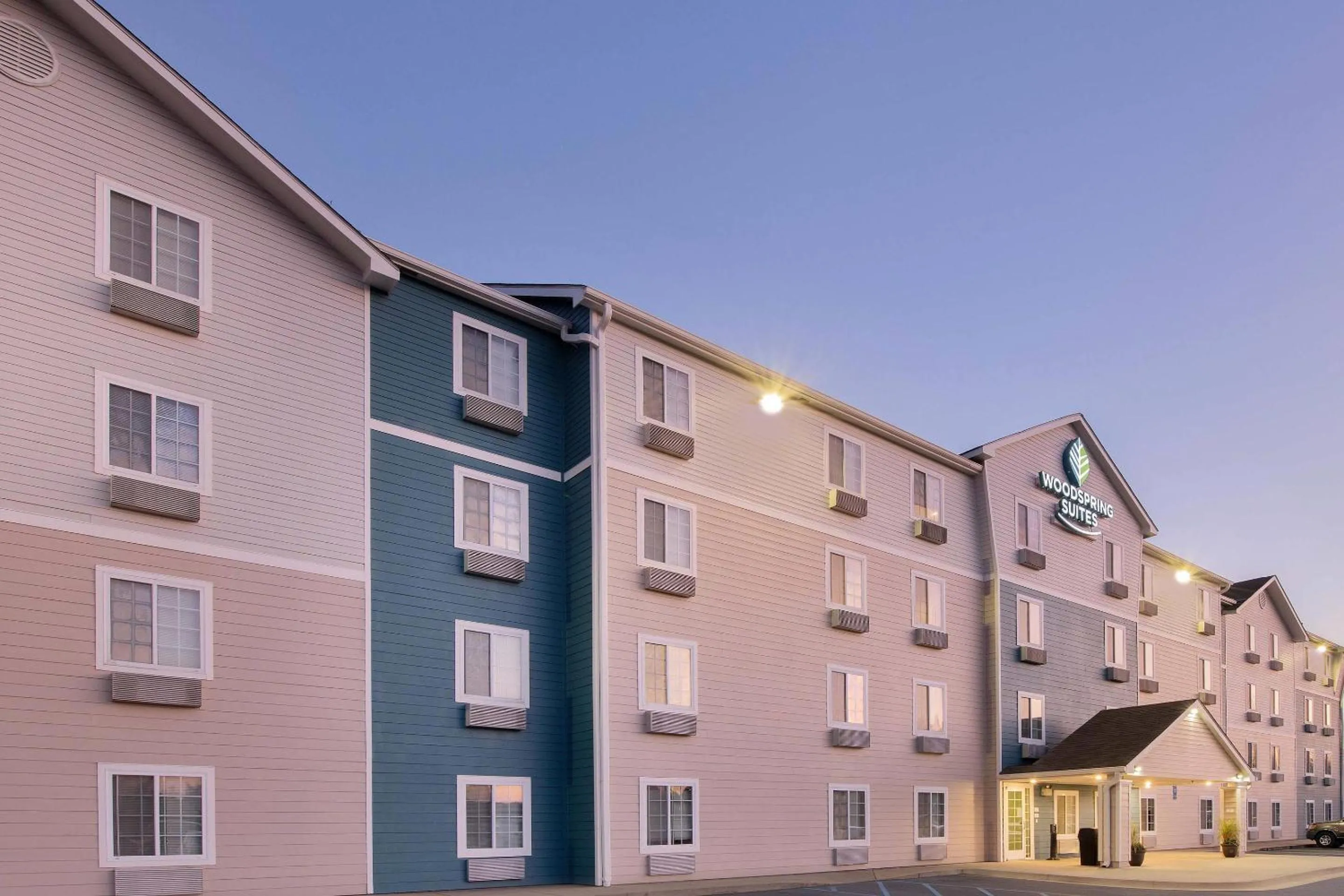 Property building in WoodSpring Suites Columbus near Fort Benning