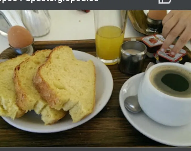 Continental breakfast in Hotel Orama-Matala