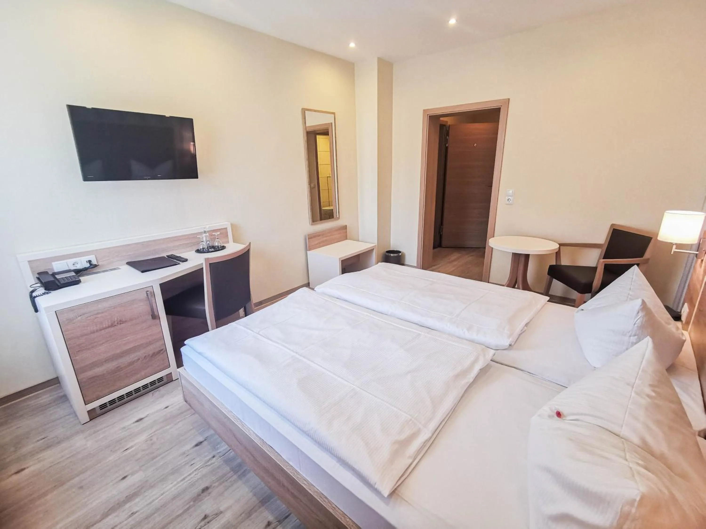 Photo of the whole room, Bed in Wald-Hotel