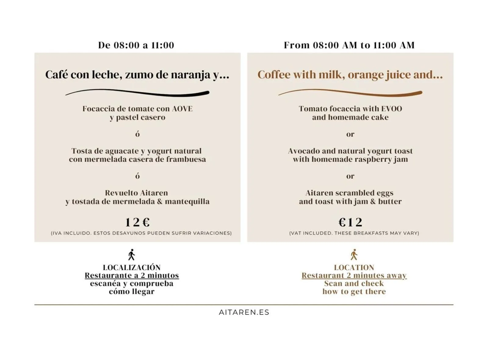 Breakfast in Pension Ama Bilbao