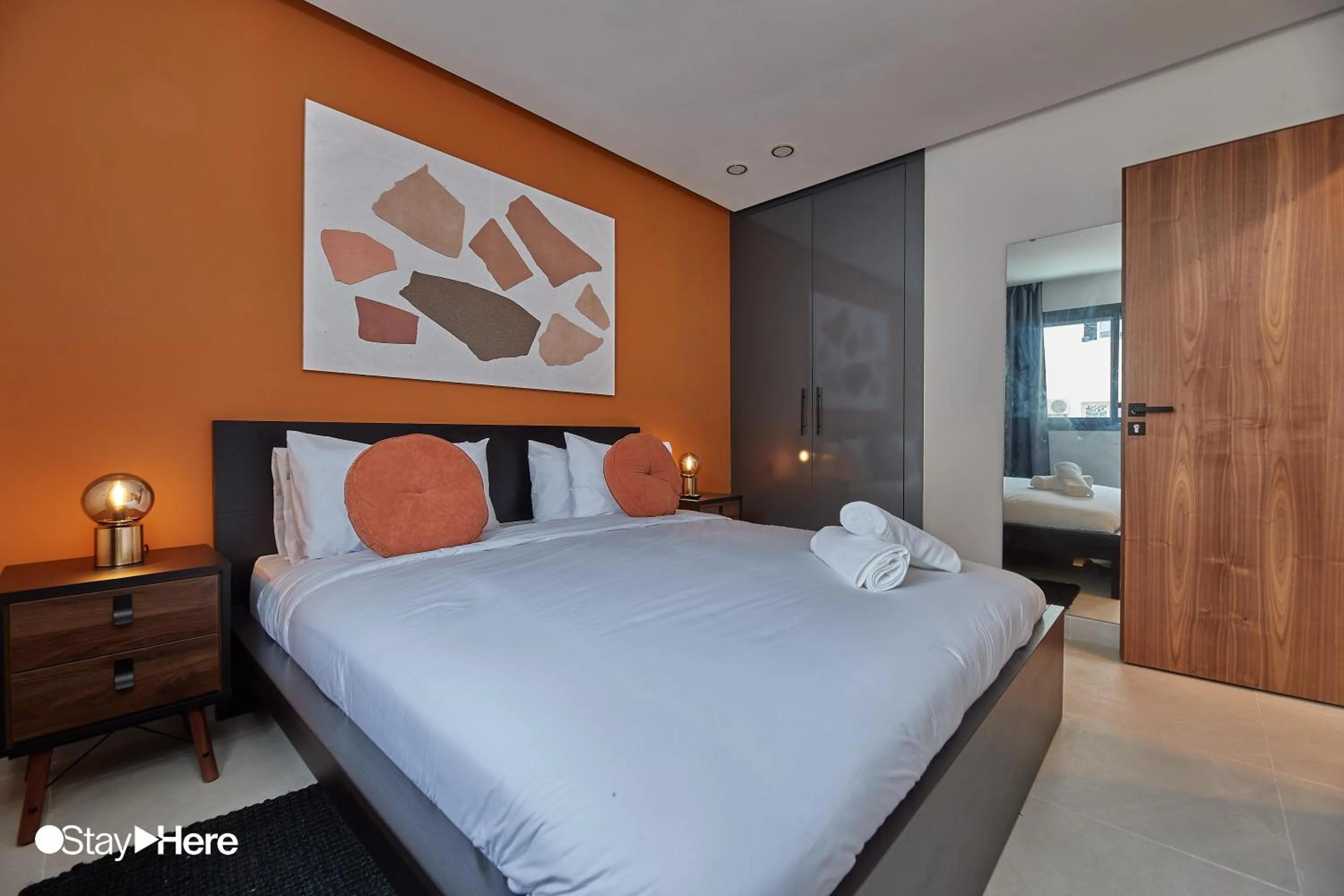 Bedroom, Bed in Stayhere Rabat - Agdal 1 - Comfort Residence
