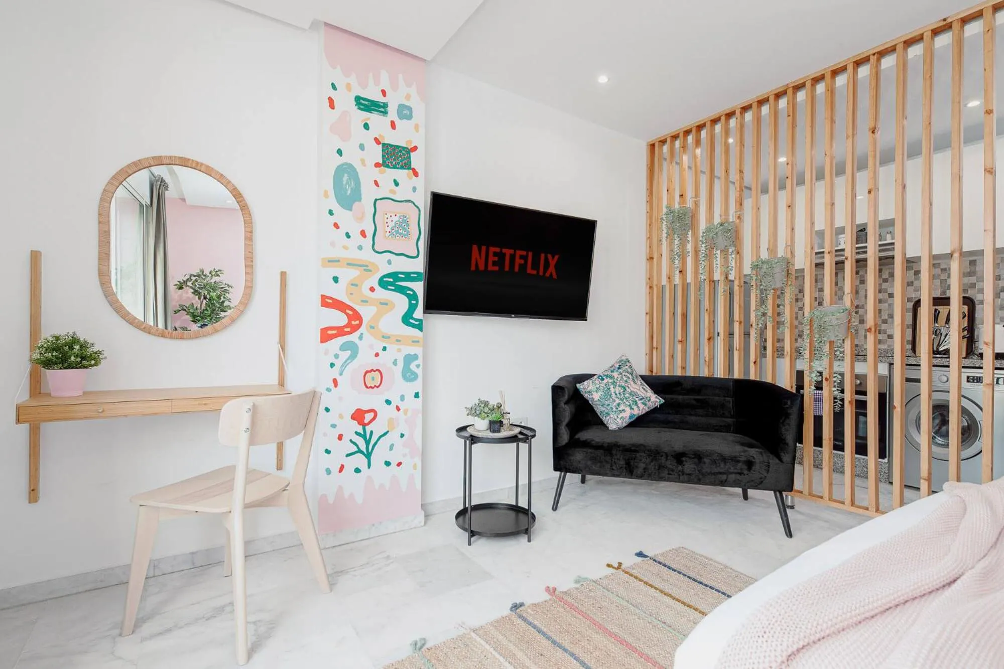 Seating area, Bed in Stayhere Rabat - Agdal 1 - Comfort Residence