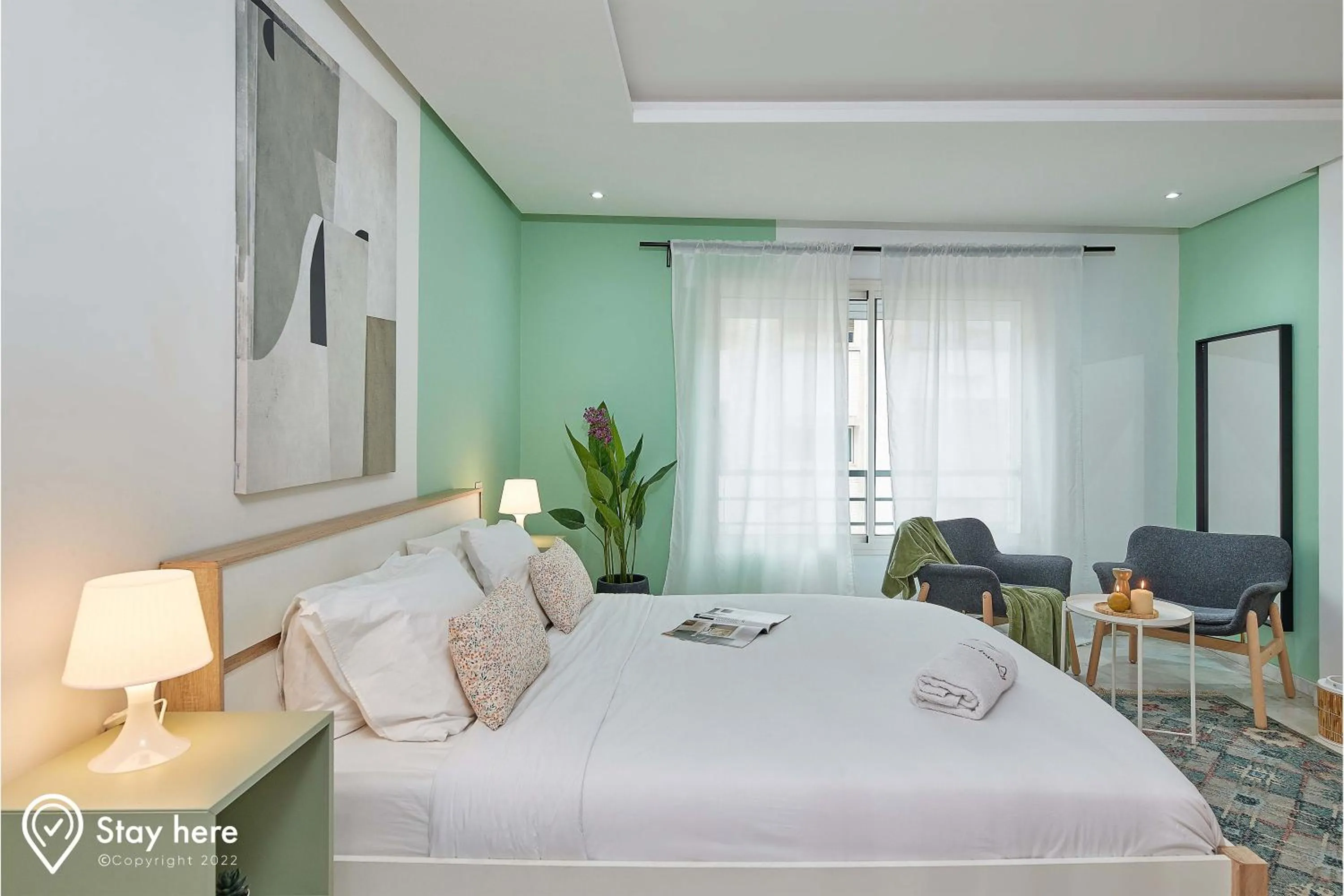 Bed in Stayhere Rabat - Agdal 1 - Comfort Residence