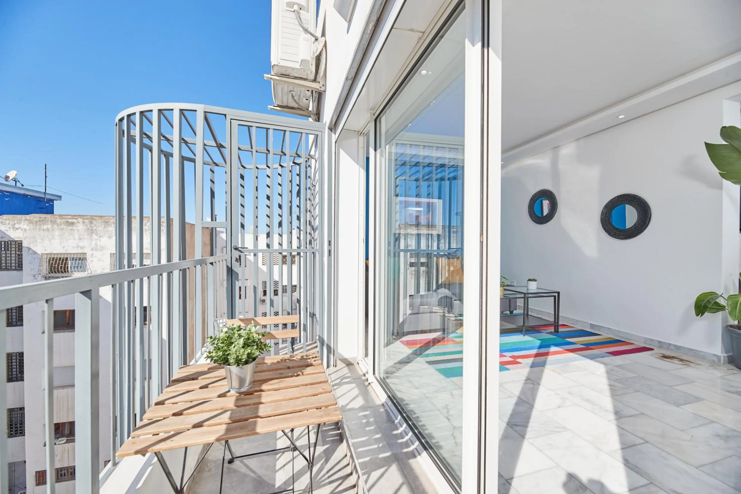 Balcony/Terrace in Stayhere Rabat - Agdal 1 - Comfort Residence