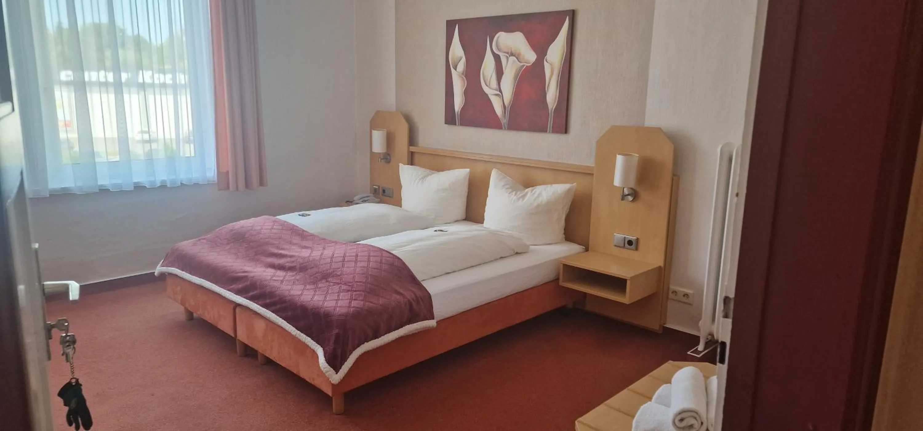 Bed in Hotel-Restaurant Wilhelmsbad