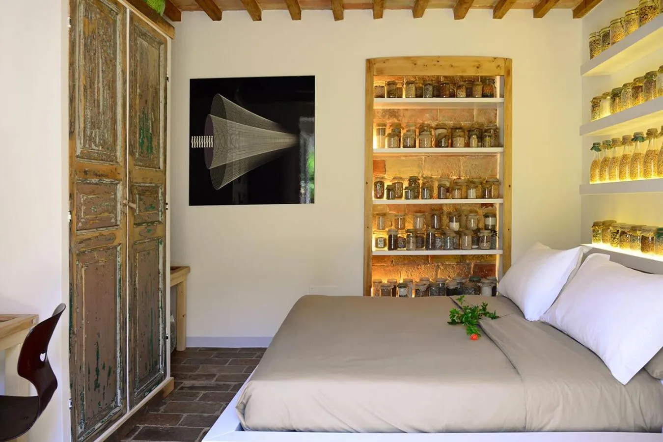 Bedroom, Bed in Castello di Granarola Relais - Adults Friendly -