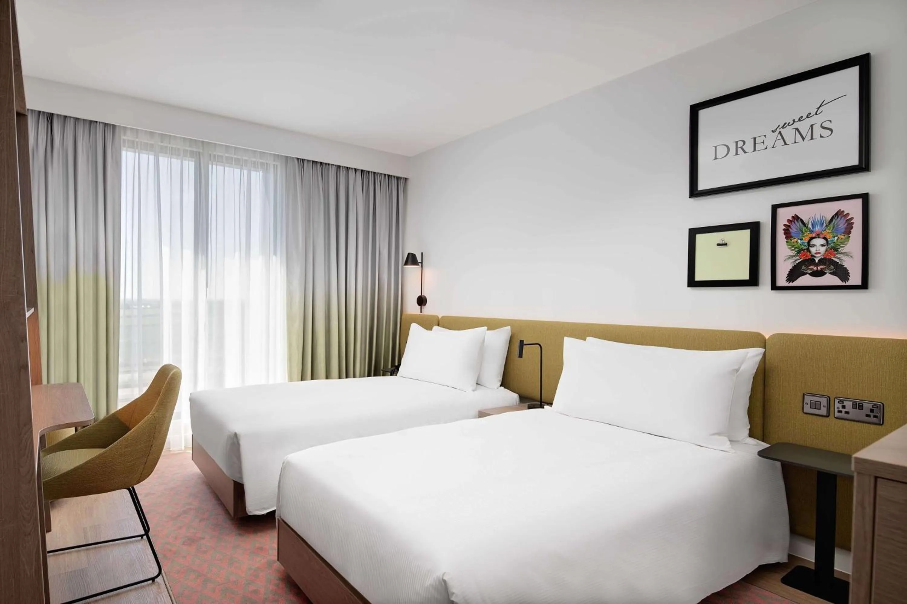 Bedroom, Bed in Hampton by Hilton High Wycombe