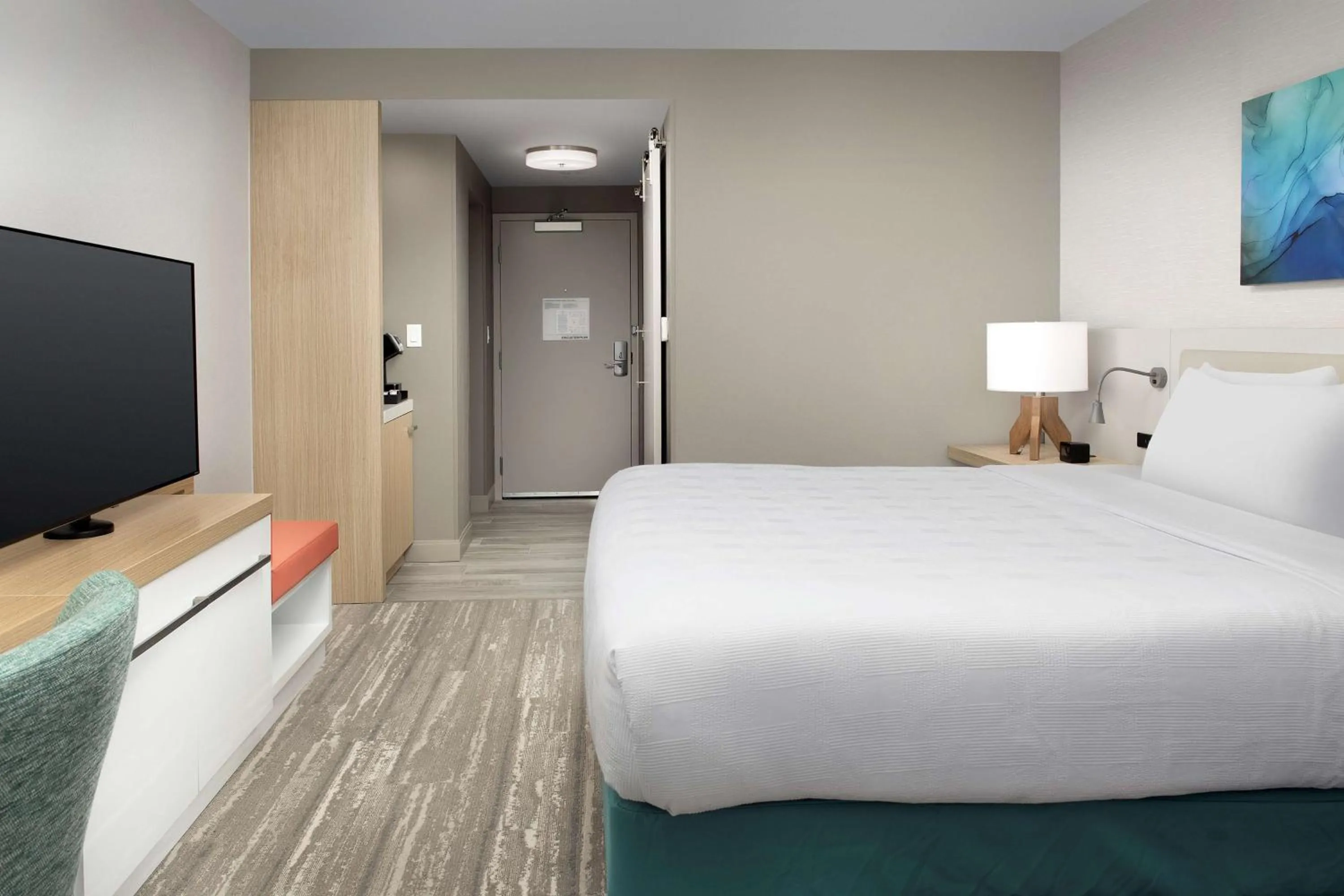 Bedroom, Bed in Hilton Garden Inn Orlando Downtown