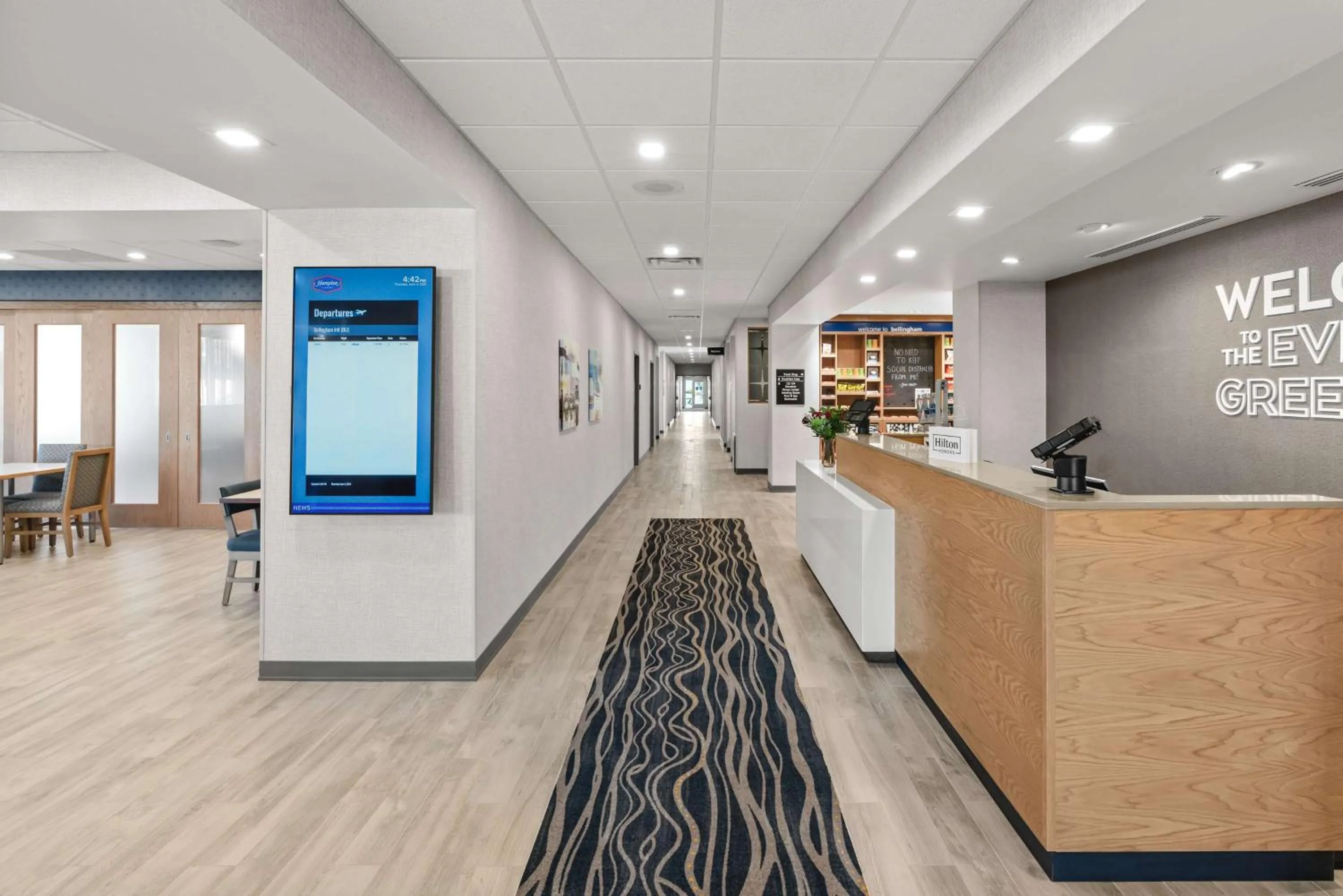 Lobby or reception in Hampton Inn Bellingham Airport, WA