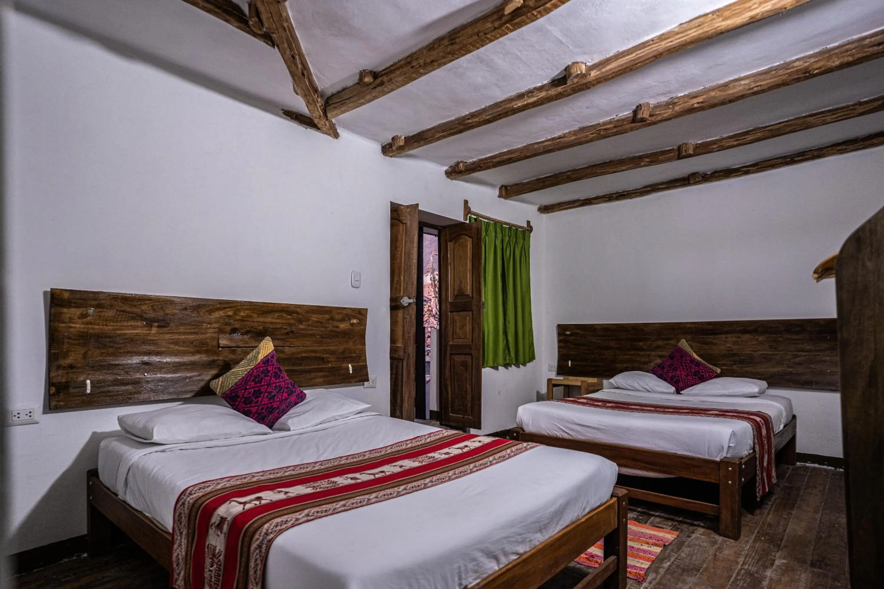 Bed in MAMA GREEN HOSTAL - Eco Andean Experience and Permaculture Farm - Vegetarian Breakfast