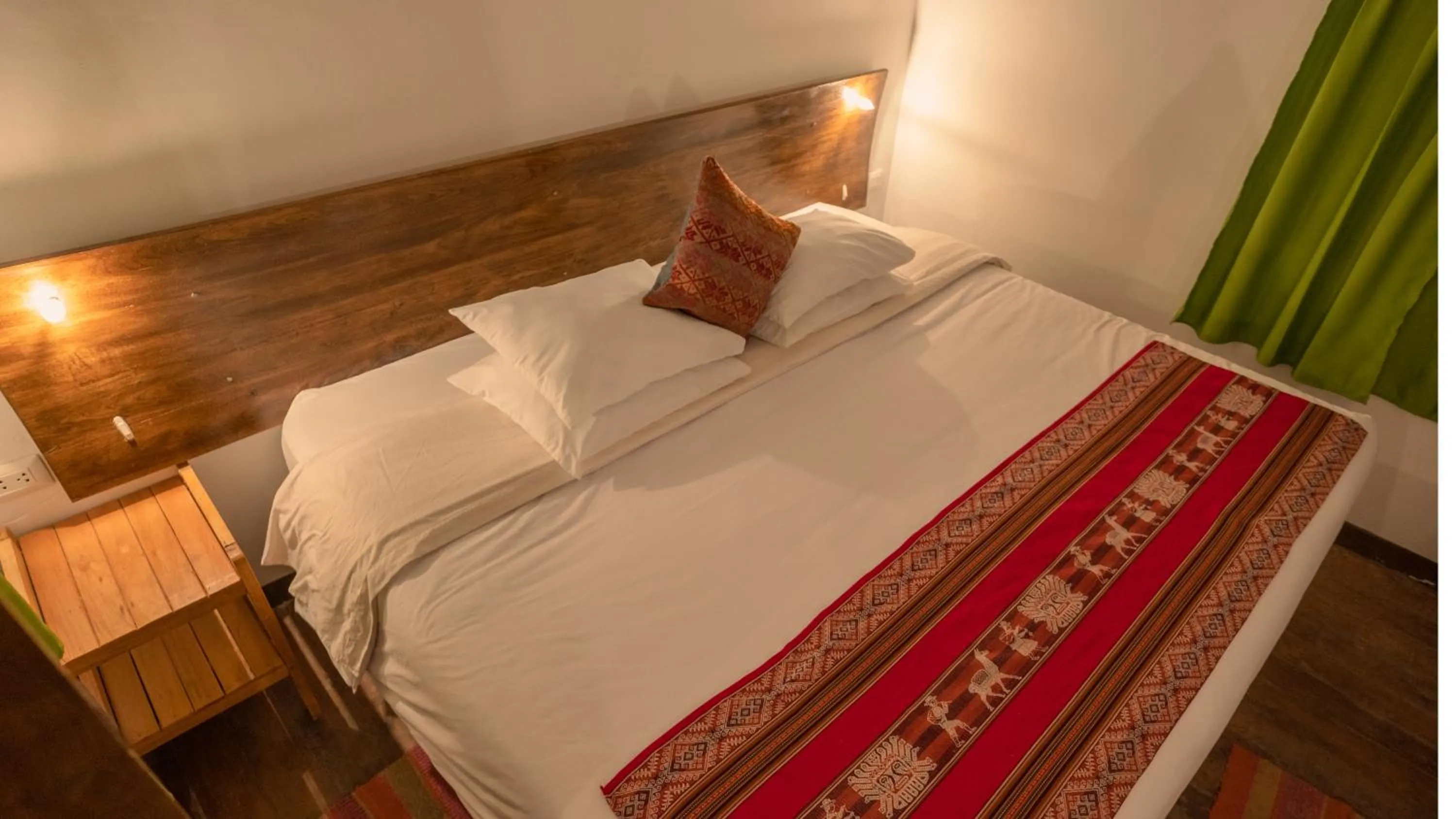 Bed in MAMA GREEN HOSTAL - Eco Andean Experience and Permaculture Farm - Vegetarian Breakfast