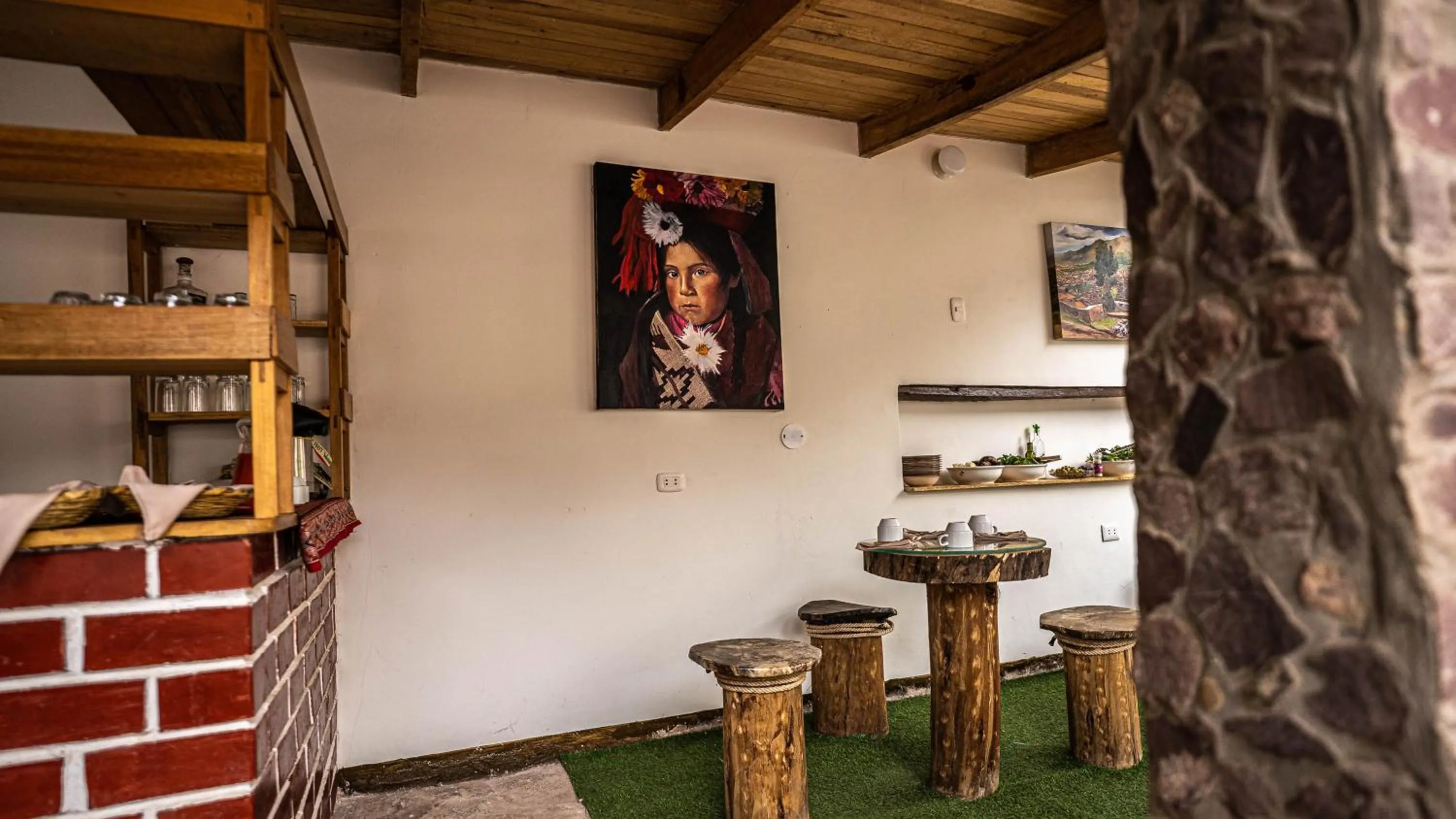 Kitchen or kitchenette in MAMA GREEN HOSTAL - Eco Andean Experience and Permaculture Farm - Vegetarian Breakfast