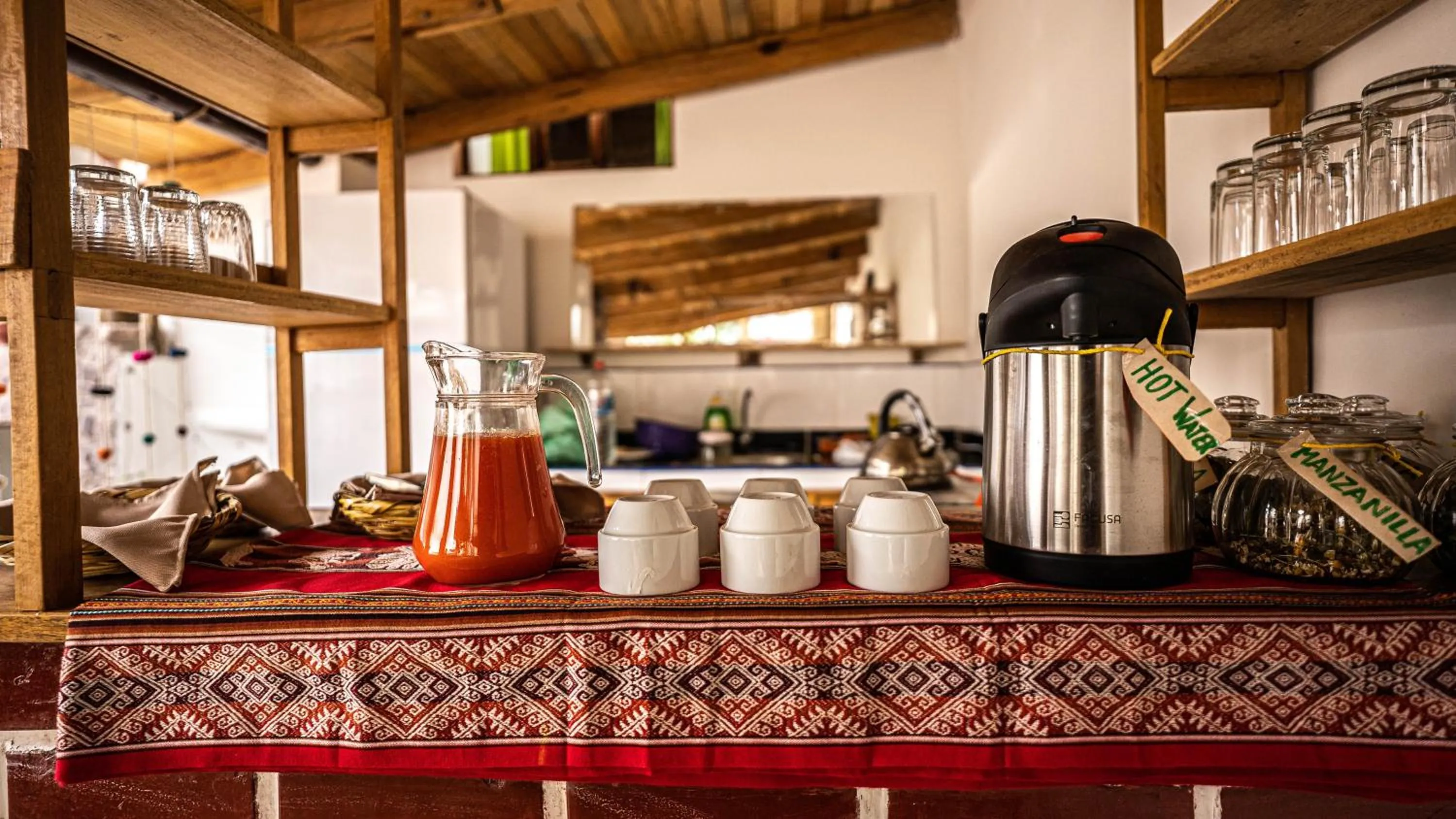 Food close-up in MAMA GREEN HOSTAL - Eco Andean Experience and Permaculture Farm - Vegetarian Breakfast