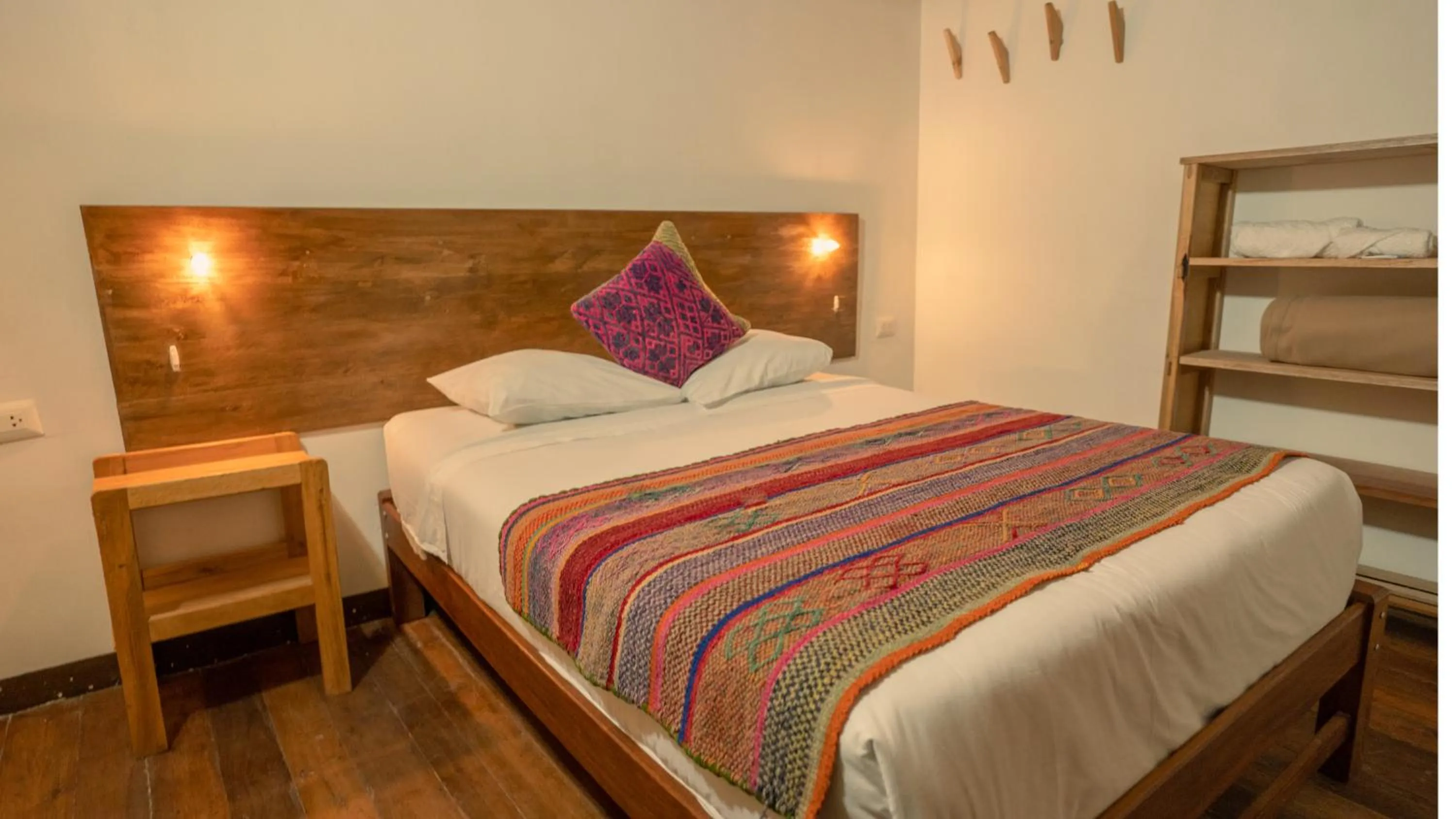 Bed in MAMA GREEN HOSTAL - Eco Andean Experience and Permaculture Farm - Vegetarian Breakfast