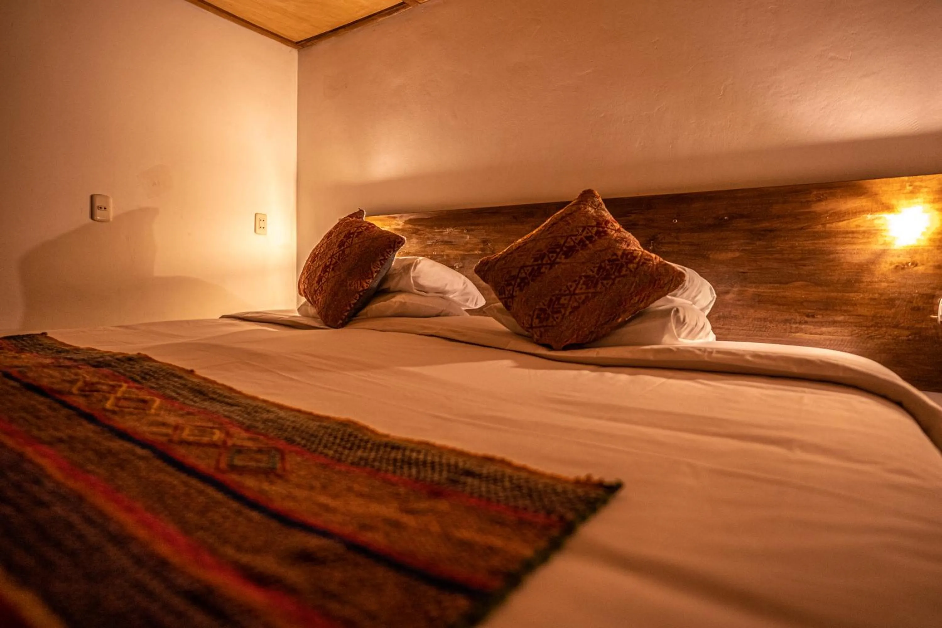 Bed in MAMA GREEN HOSTAL - Eco Andean Experience and Permaculture Farm - Vegetarian Breakfast
