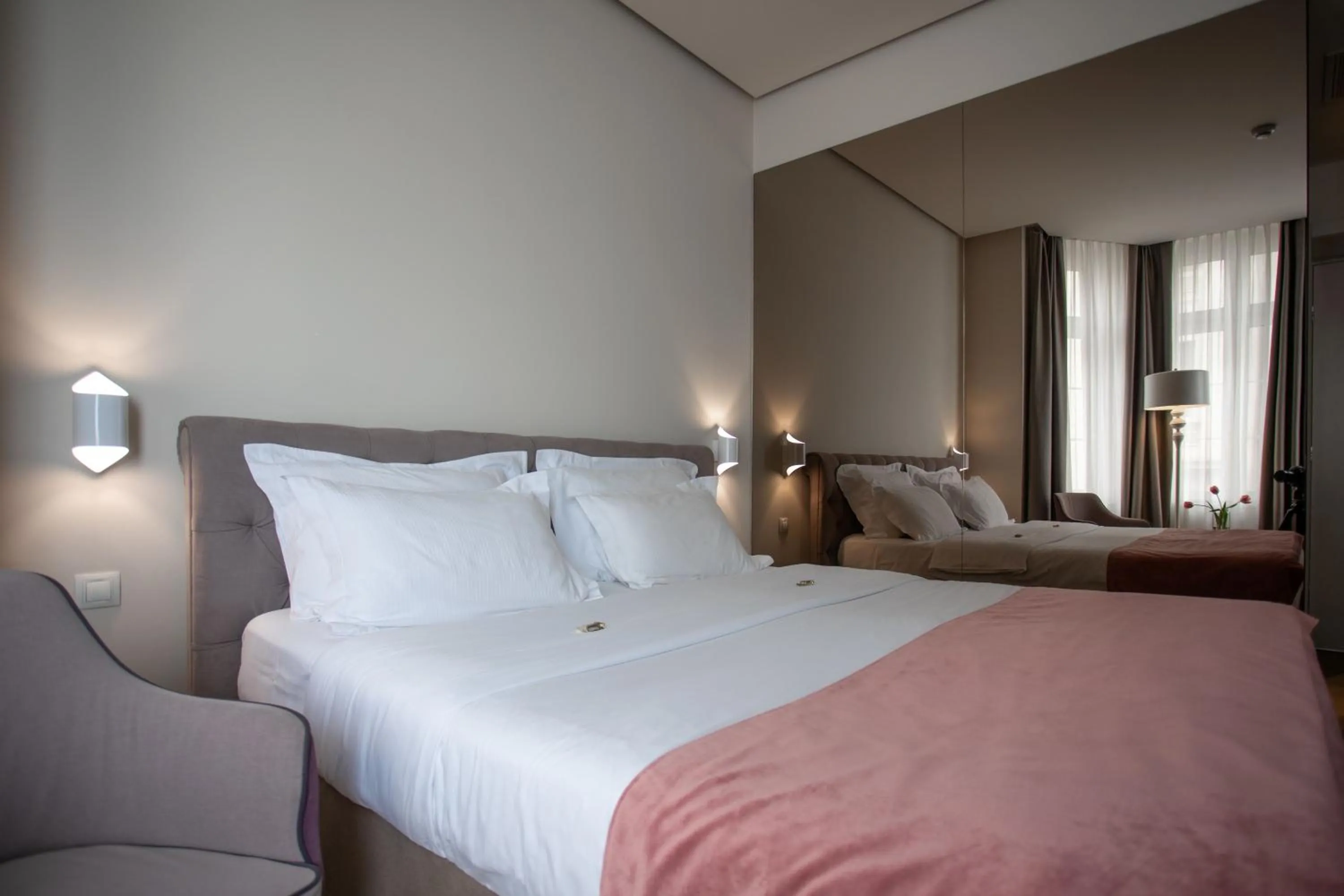 Bed in Jump INN Hotel Belgrade