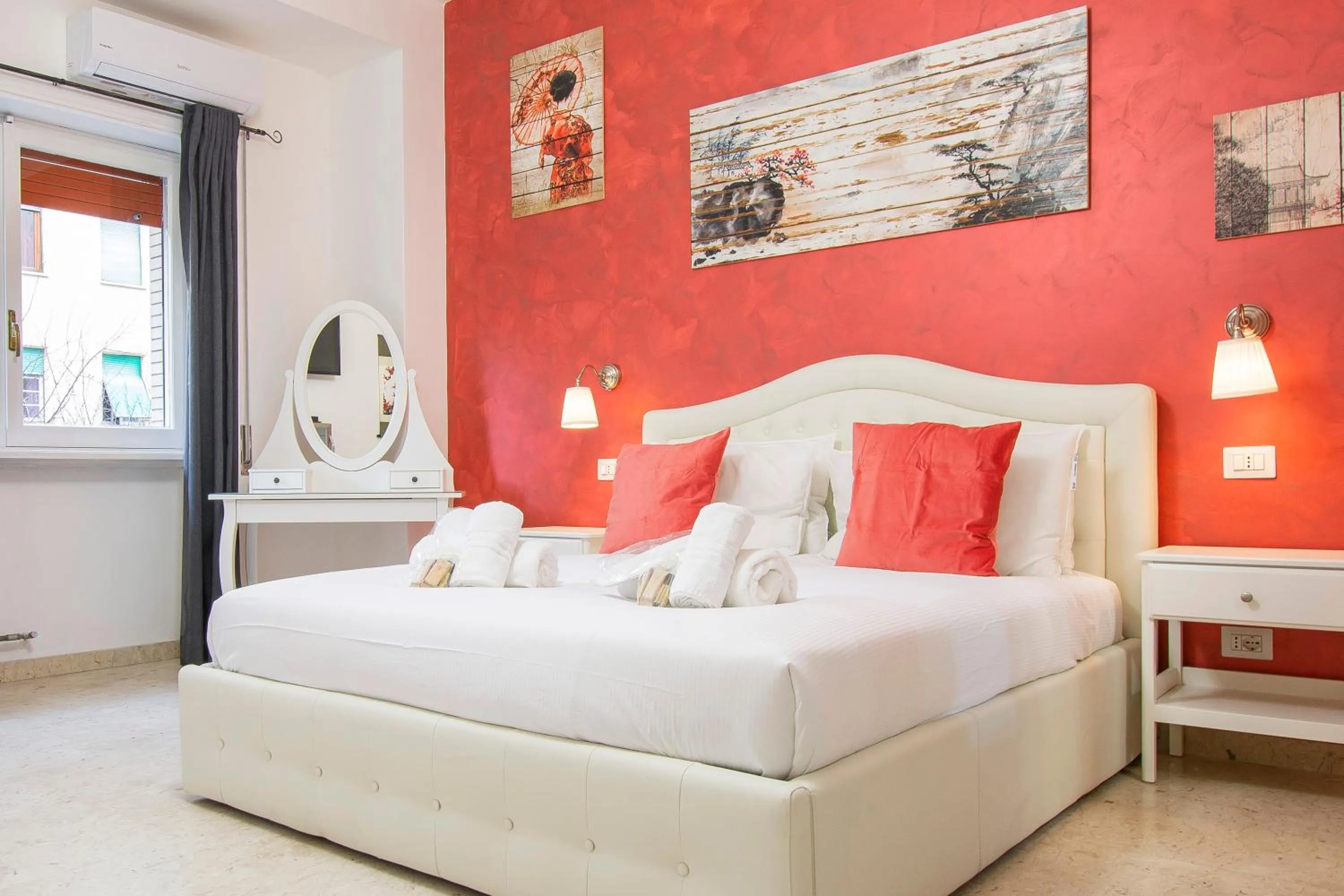 Bed in Luxury Boutique Hotel