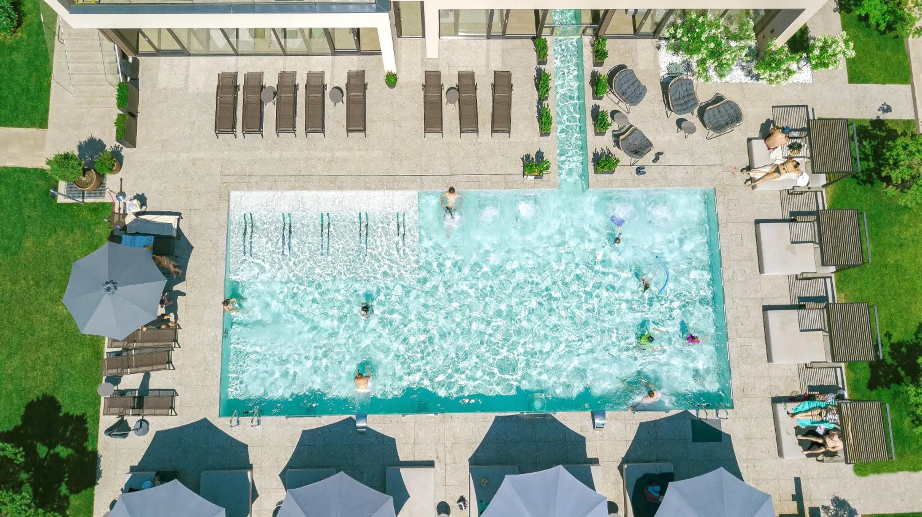 Pool view in San Servolo Wellness Homes