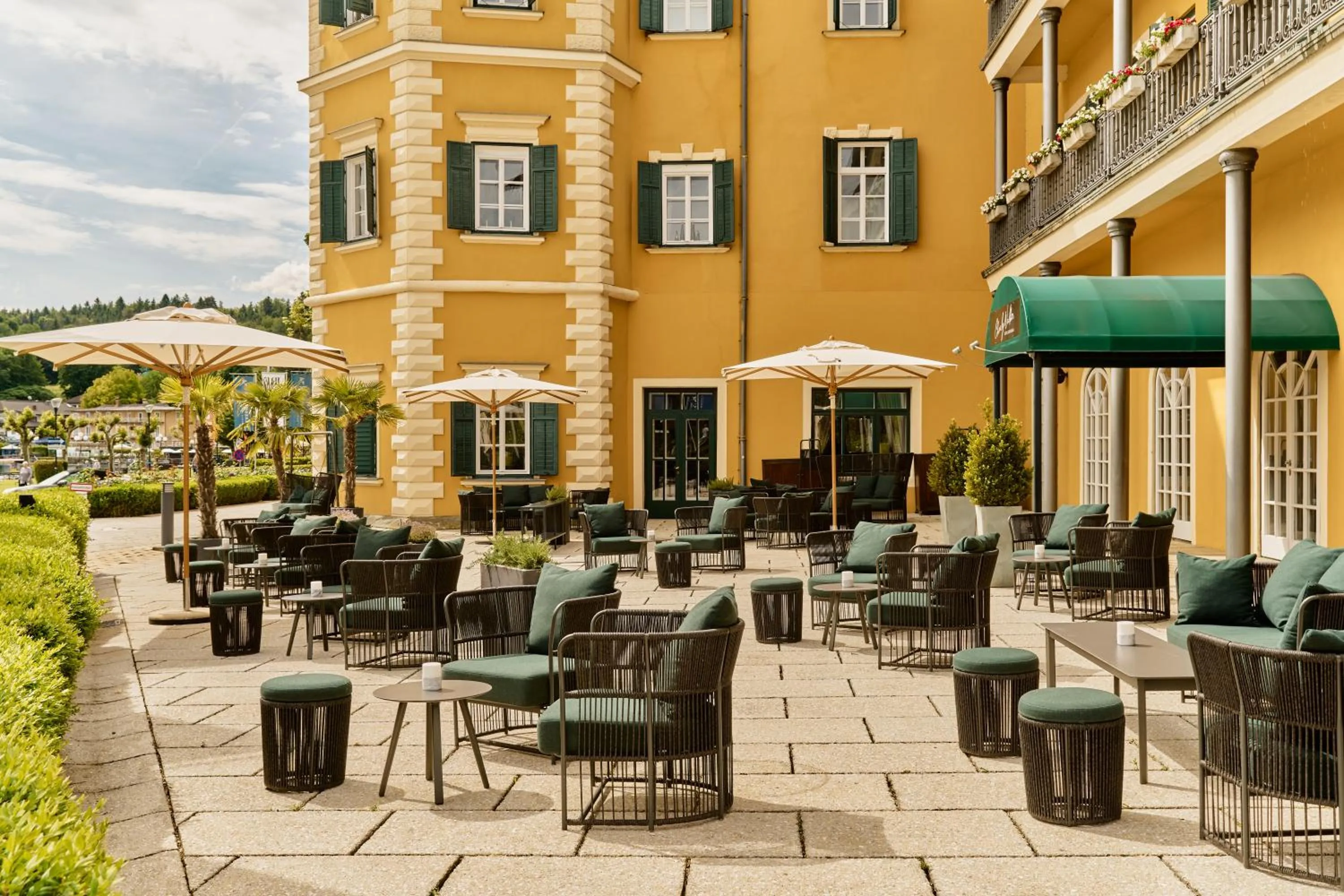 Property building in Falkensteiner Schlosshotel Velden – The Leading Hotels of the World